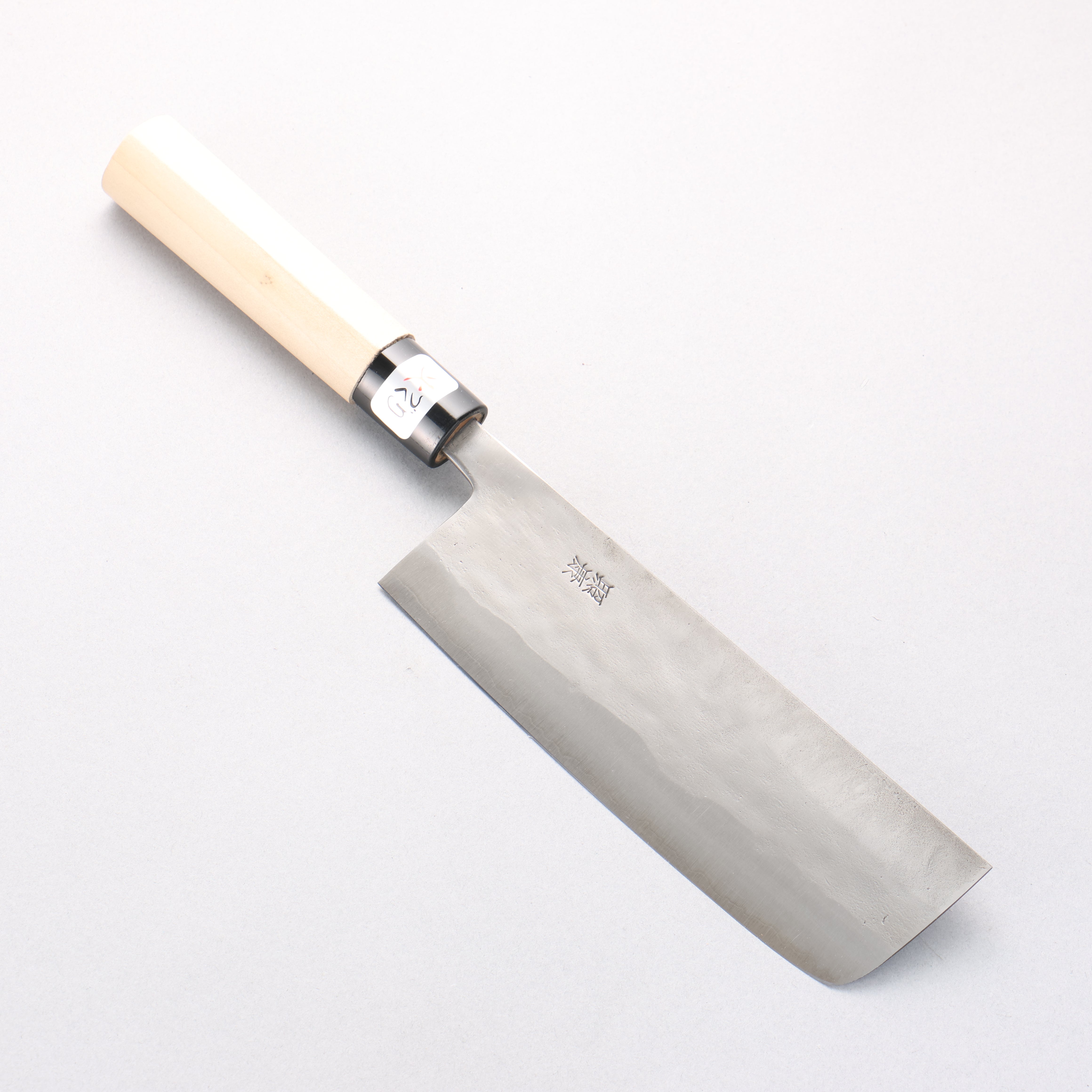 Fujiwara Teruyasu White Steel No.1 Nashiji Nakiri 165mm Magnolia Handle - Japanny - Best Japanese Knife