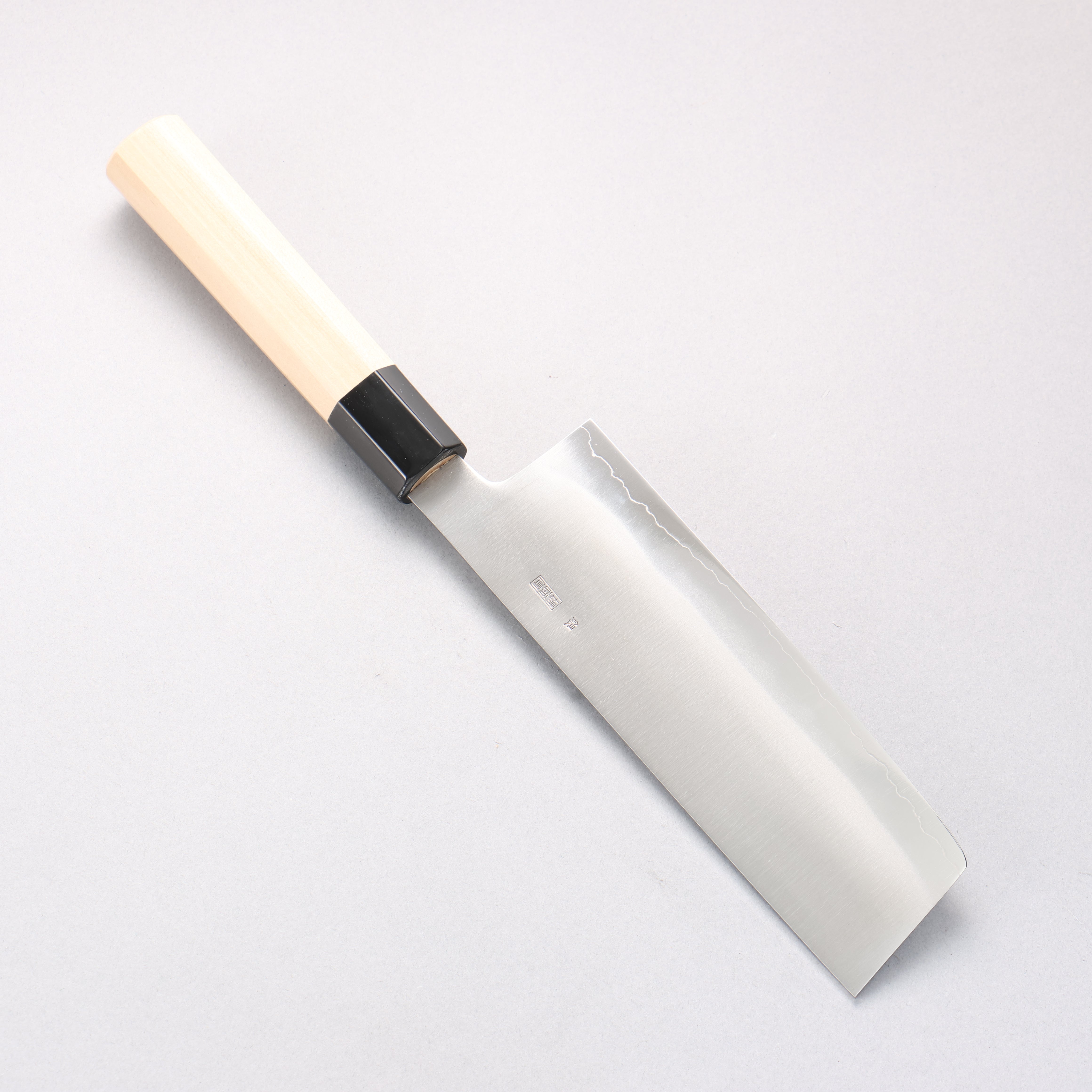 Kikuzuki Silver Steel No.3 Bokashi Nakiri  180mm Magnolia Handle