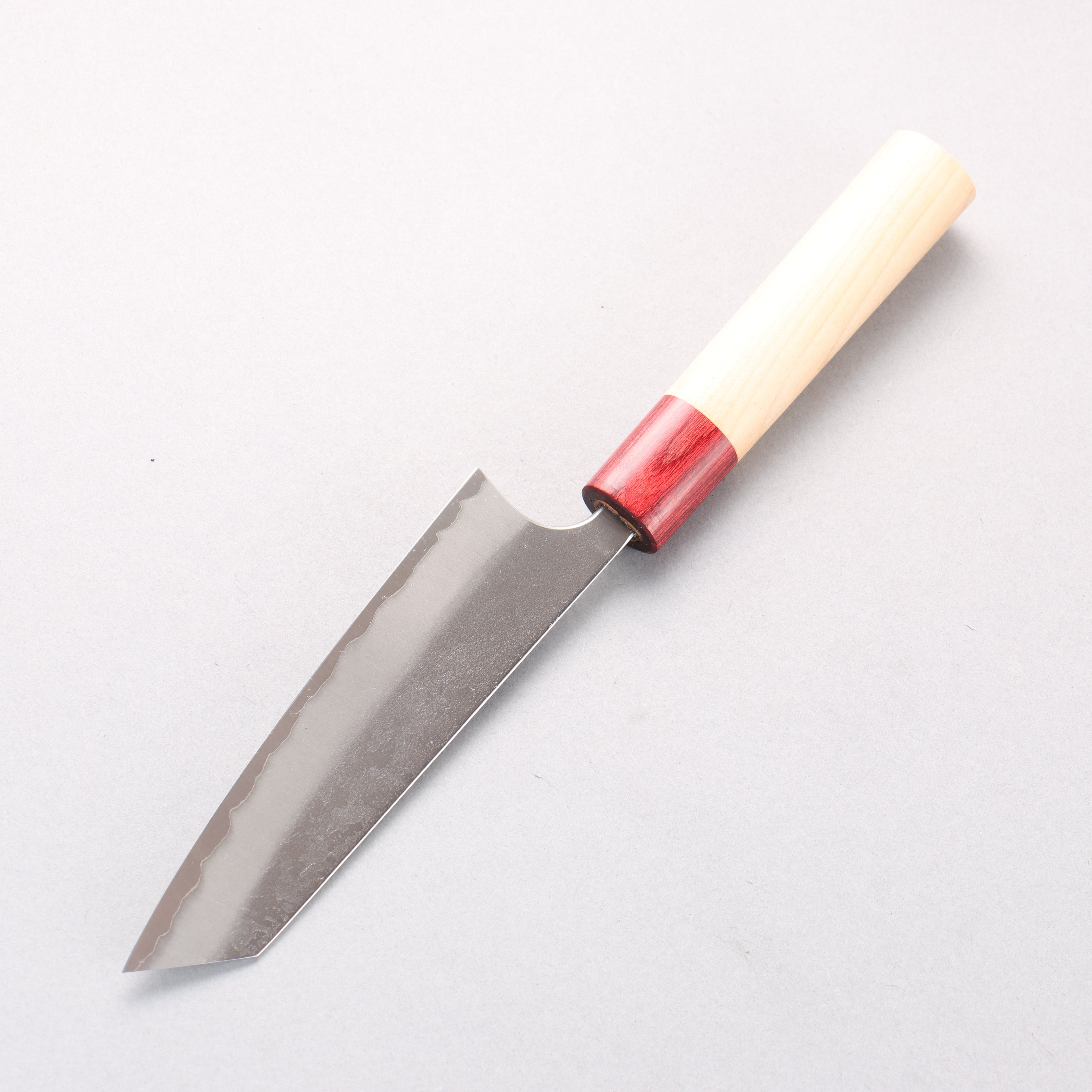 Masakage Yuki White Steel No.2 Nashiji Small Bunka 130mm Magnolia Handle - Japanny - Best Japanese Knife