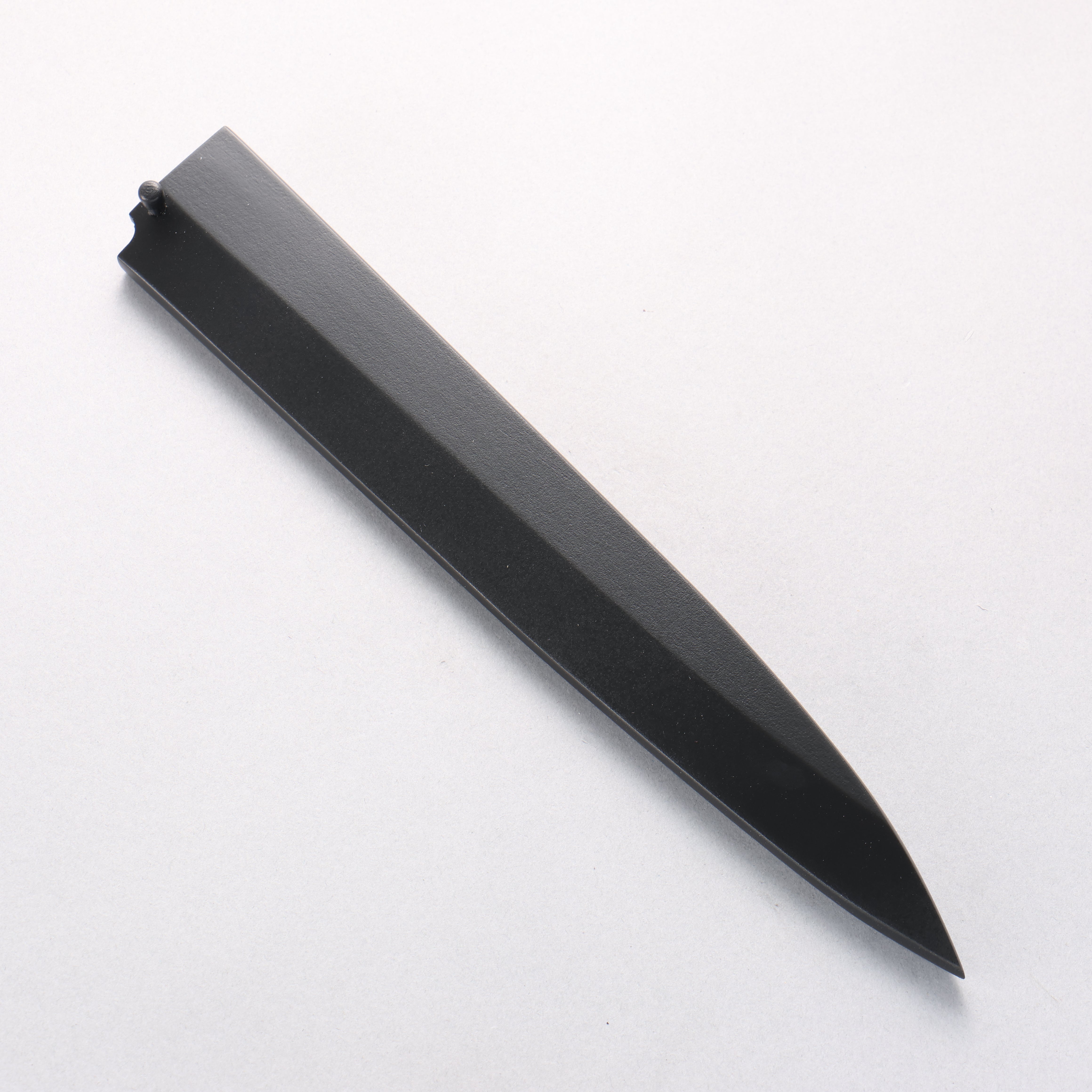 Funda Saya negra para cuchillo Yanagiba Sashimi con pasador de madera contrachapada de 240 mm