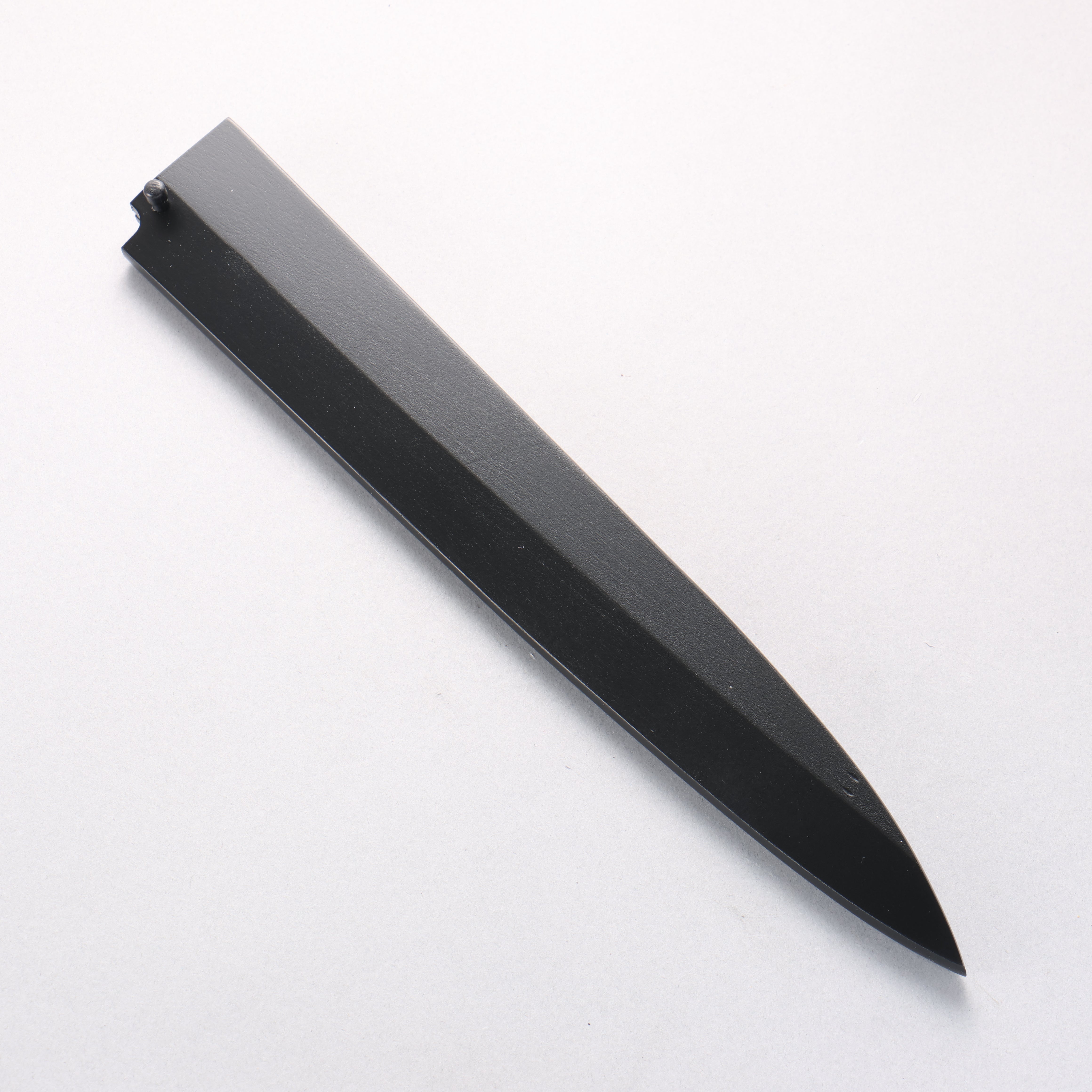 Funda Saya negra para cuchillo Yanagiba con pasador de madera contrachapada de 270 mm