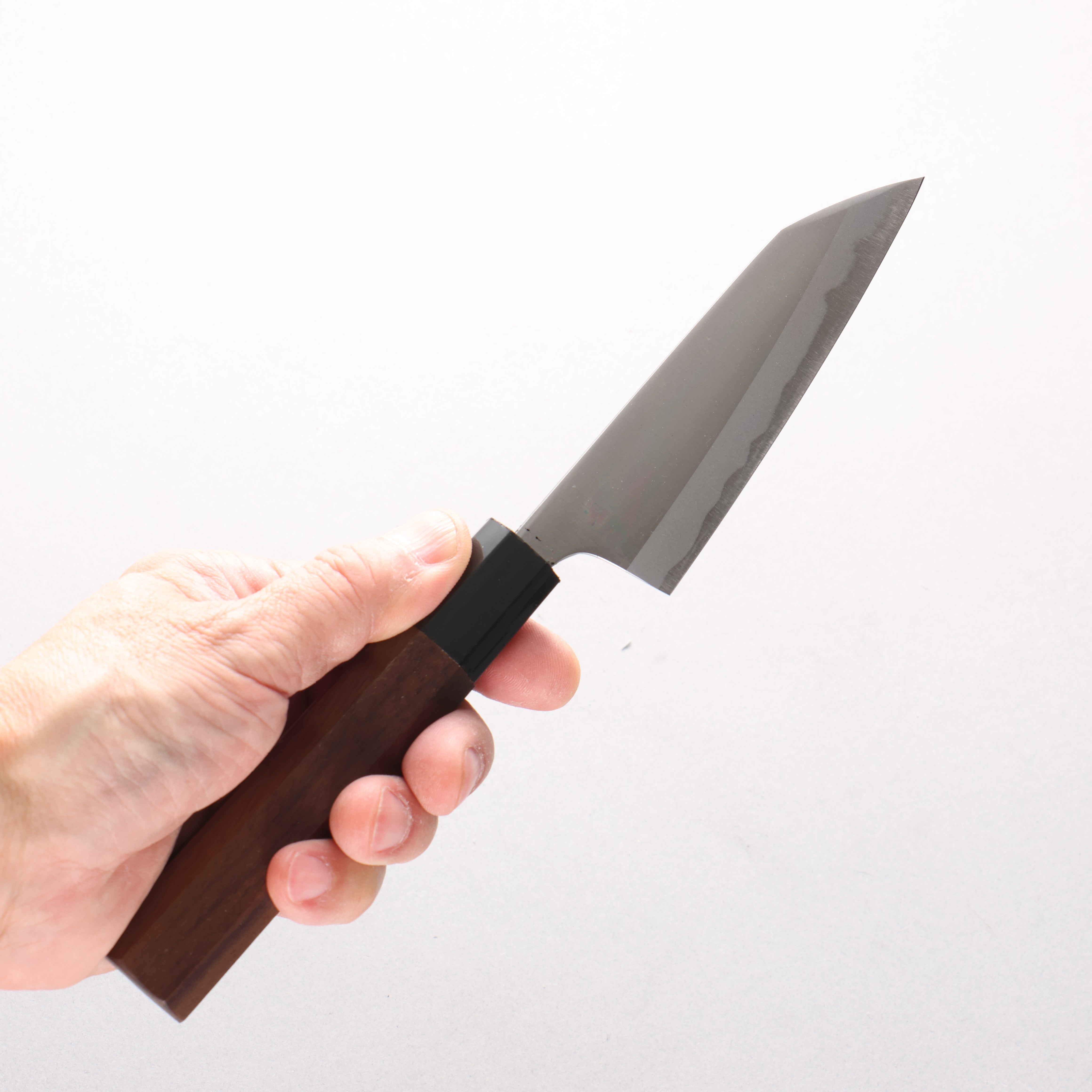 Daisuke Nishida White Steel No.1 Migaki Finished Petty-Utility 100mm Walnut Handle - Japanny - Best Japanese Knife