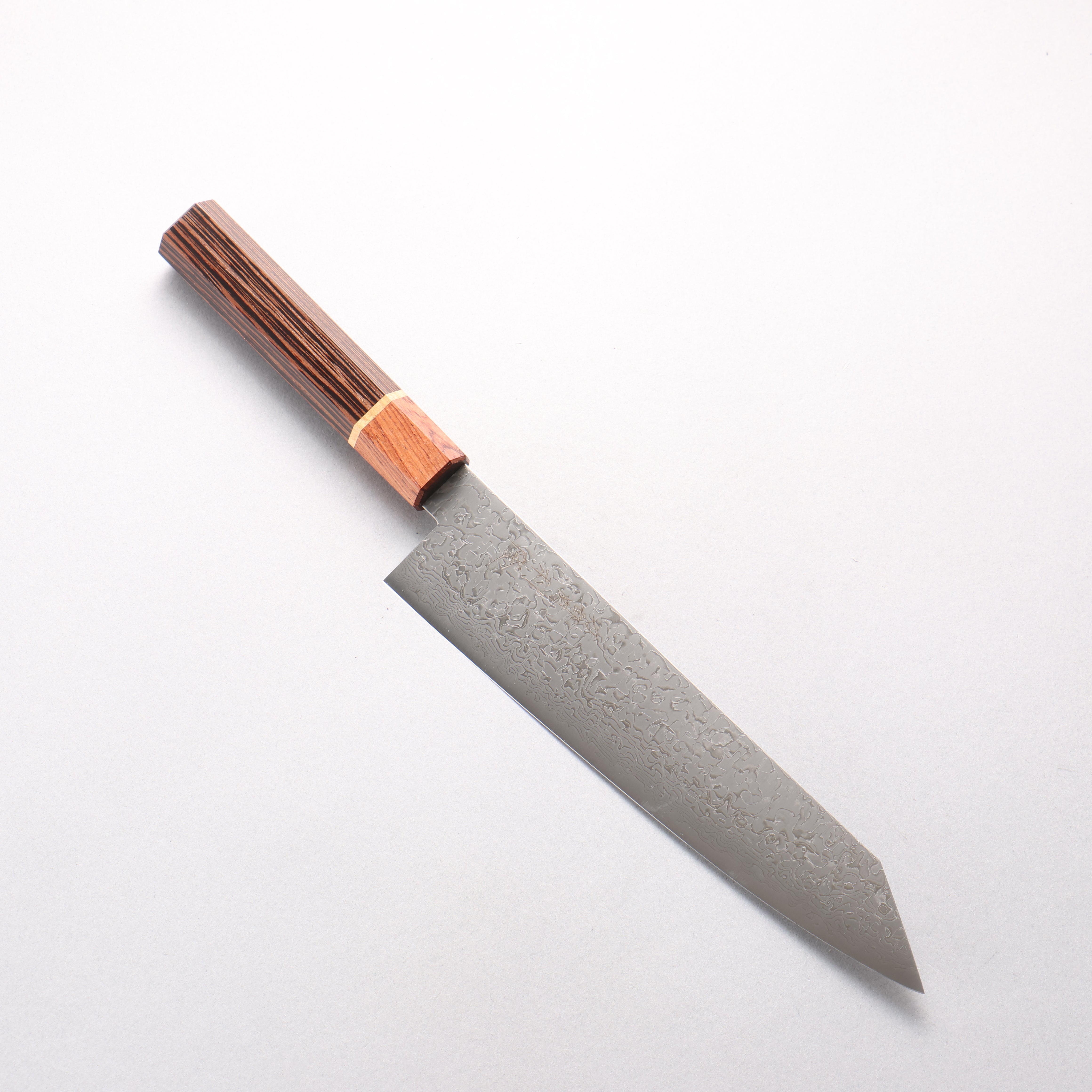 Toshitaka VG10 15 Layer Damascus Kiritsuke Gyuto 210mm Wenge with Cherry Ring (ferrule: Rosewood) Handle - Japanny - Best Japanese Knife