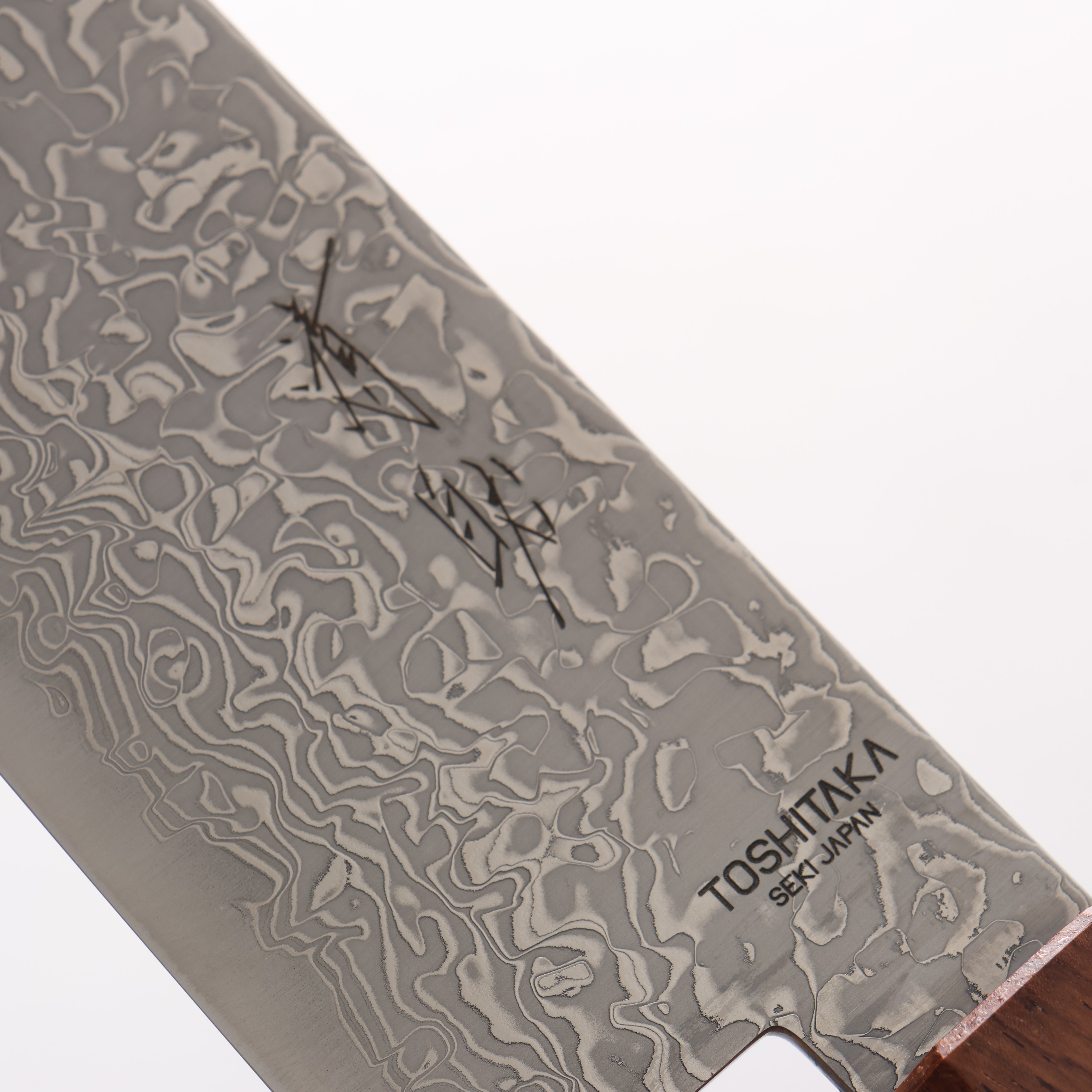 Toshitaka VG10 15 Layer Damascus Kiritsuke Gyuto 210mm Wenge with Cherry Ring (ferrule: Rosewood) Handle - Japanny - Best Japanese Knife