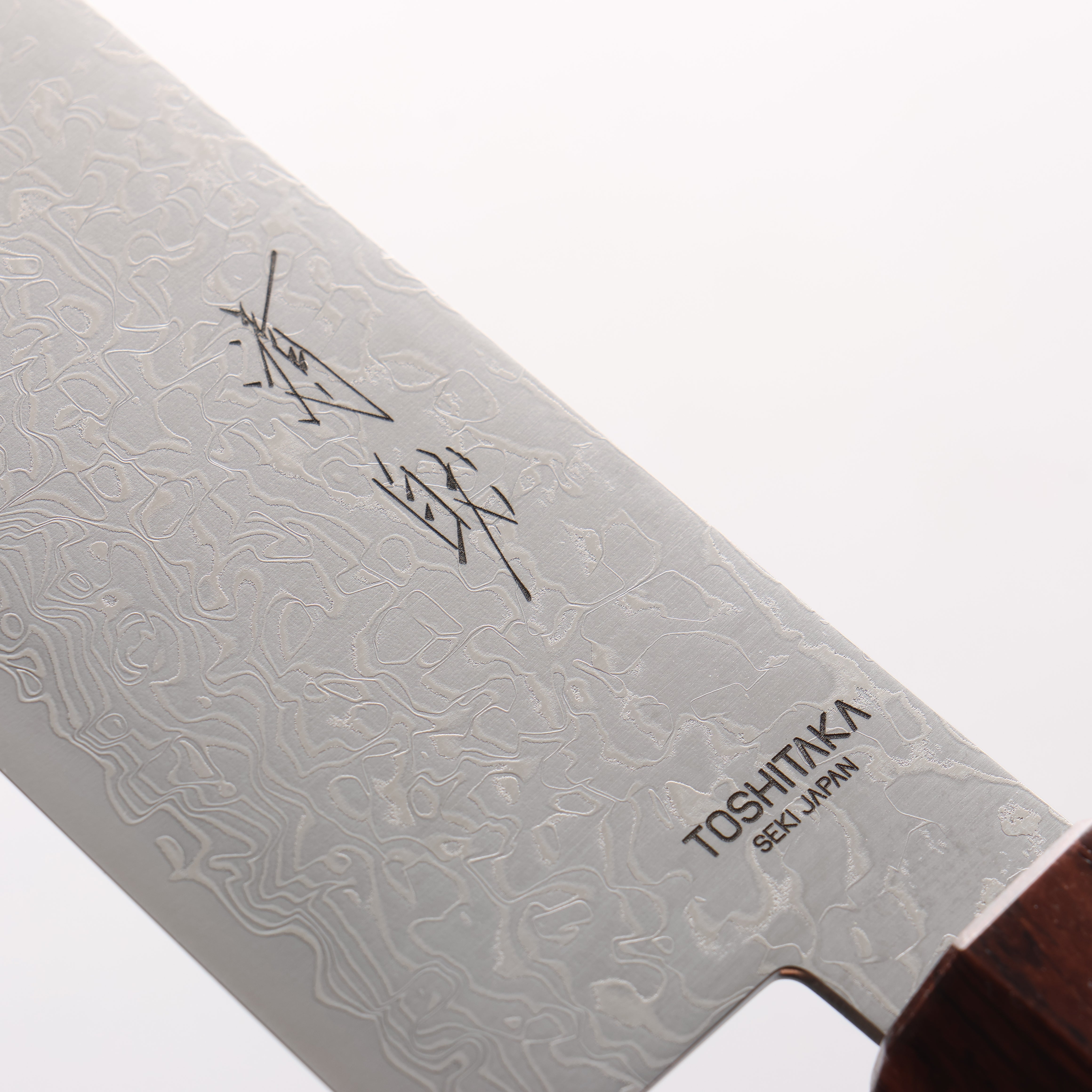 Toshitaka VG10 15 Layer Damascus Kiritsuke Santoku 180mm Wenge with Cherry Ring (ferrule: Rosewood) Handle - Japanny - Best Japanese Knife