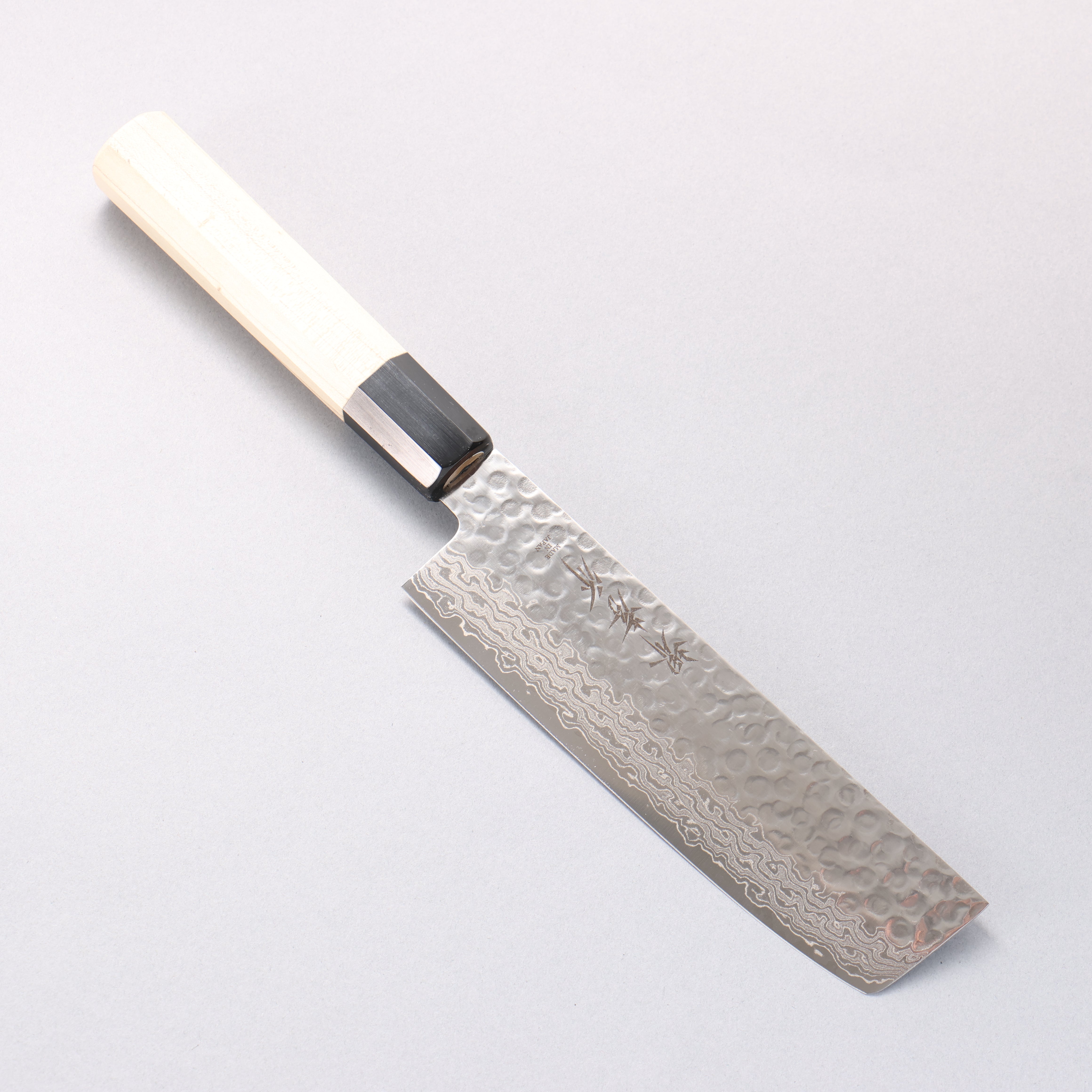 Sakai Takayuki AUS10 45 Layer Damascus Nakiri 160mm Magnolia Handle - Japanny - Best Japanese Knife