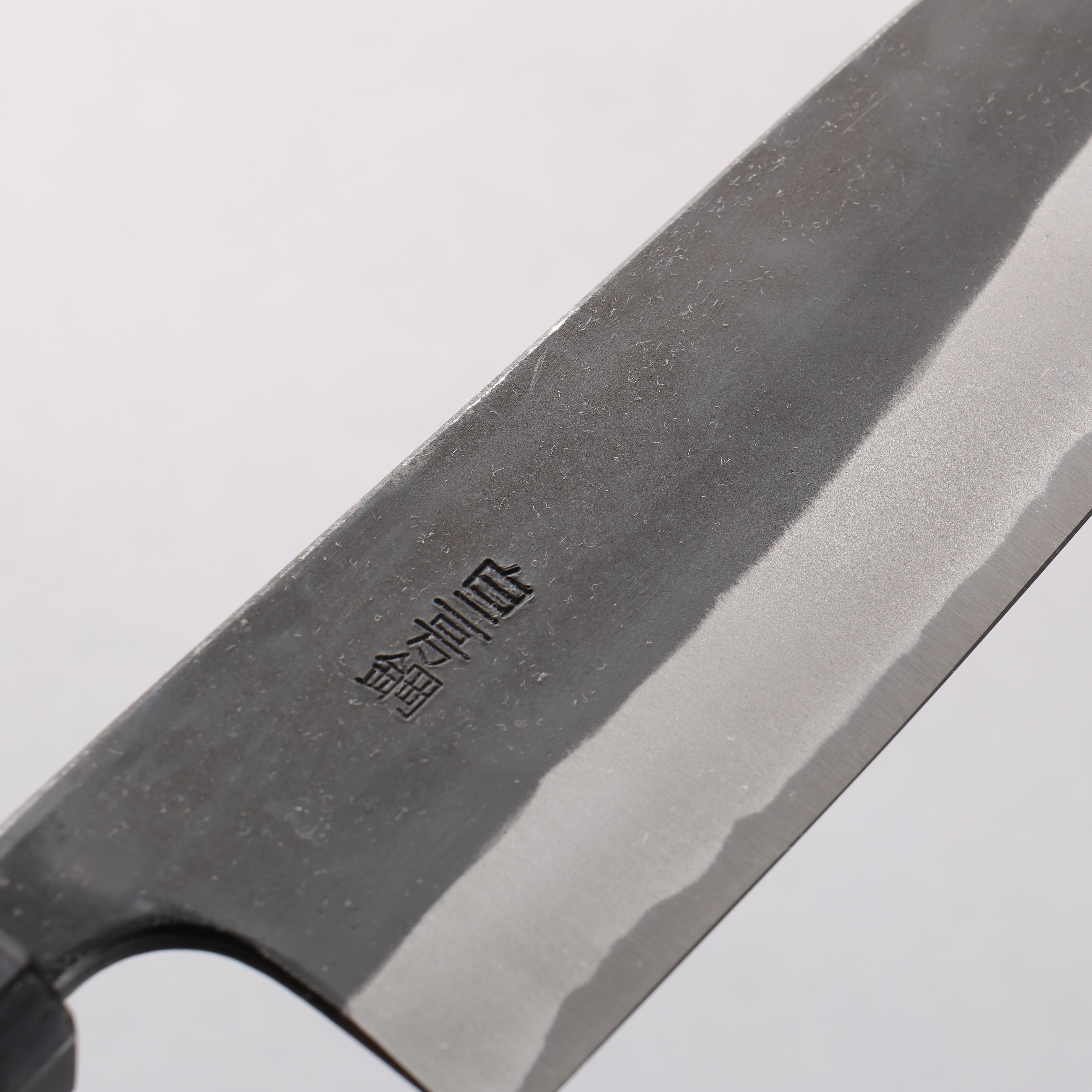 Nao Yamamoto White Steel No.2 Black Finished Santoku 170mm Walnut Handle - Japanny - Best Japanese Knife