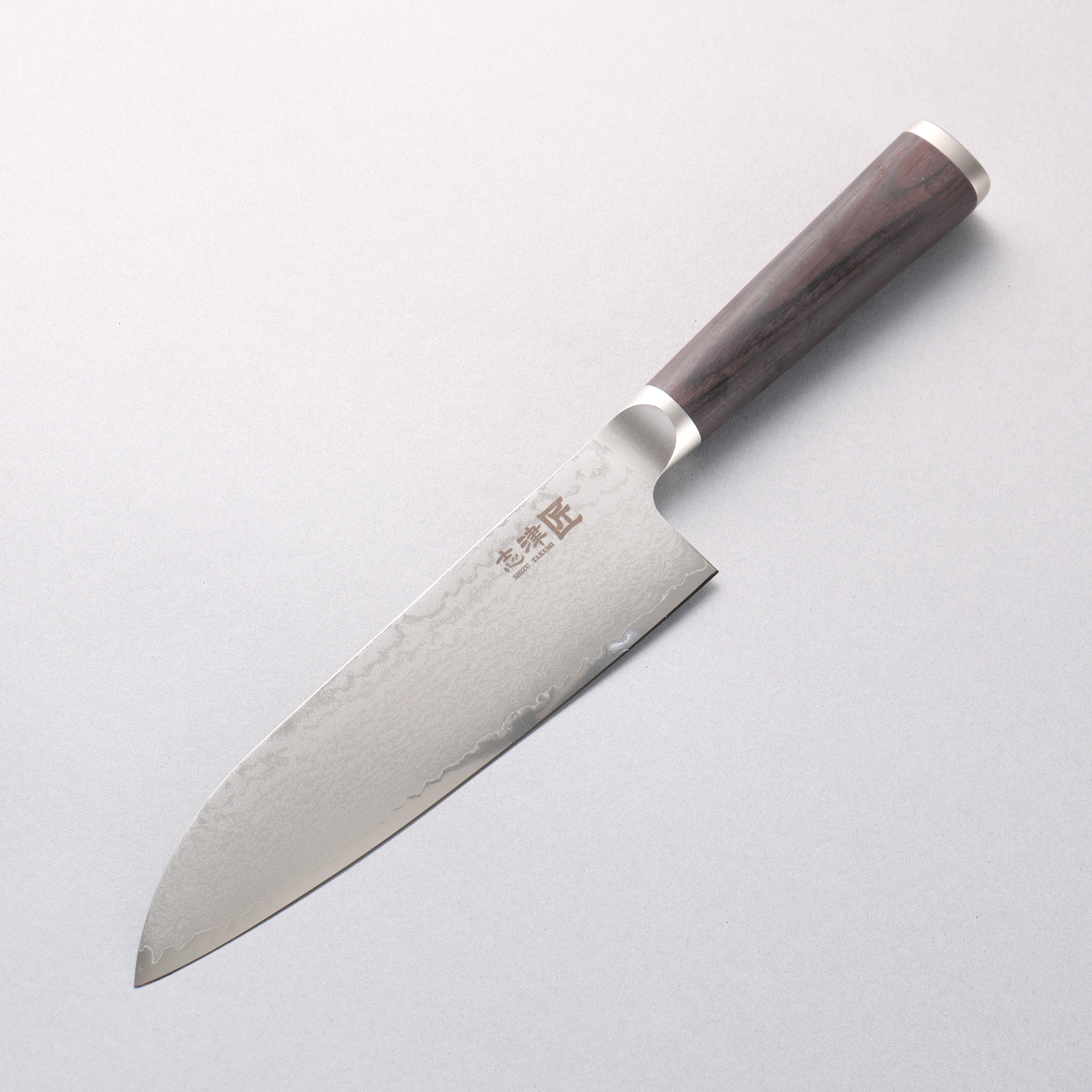 Miyako AUS8 33 Layer Damascus Santoku 180mm - Japanny - Best Japanese Knife