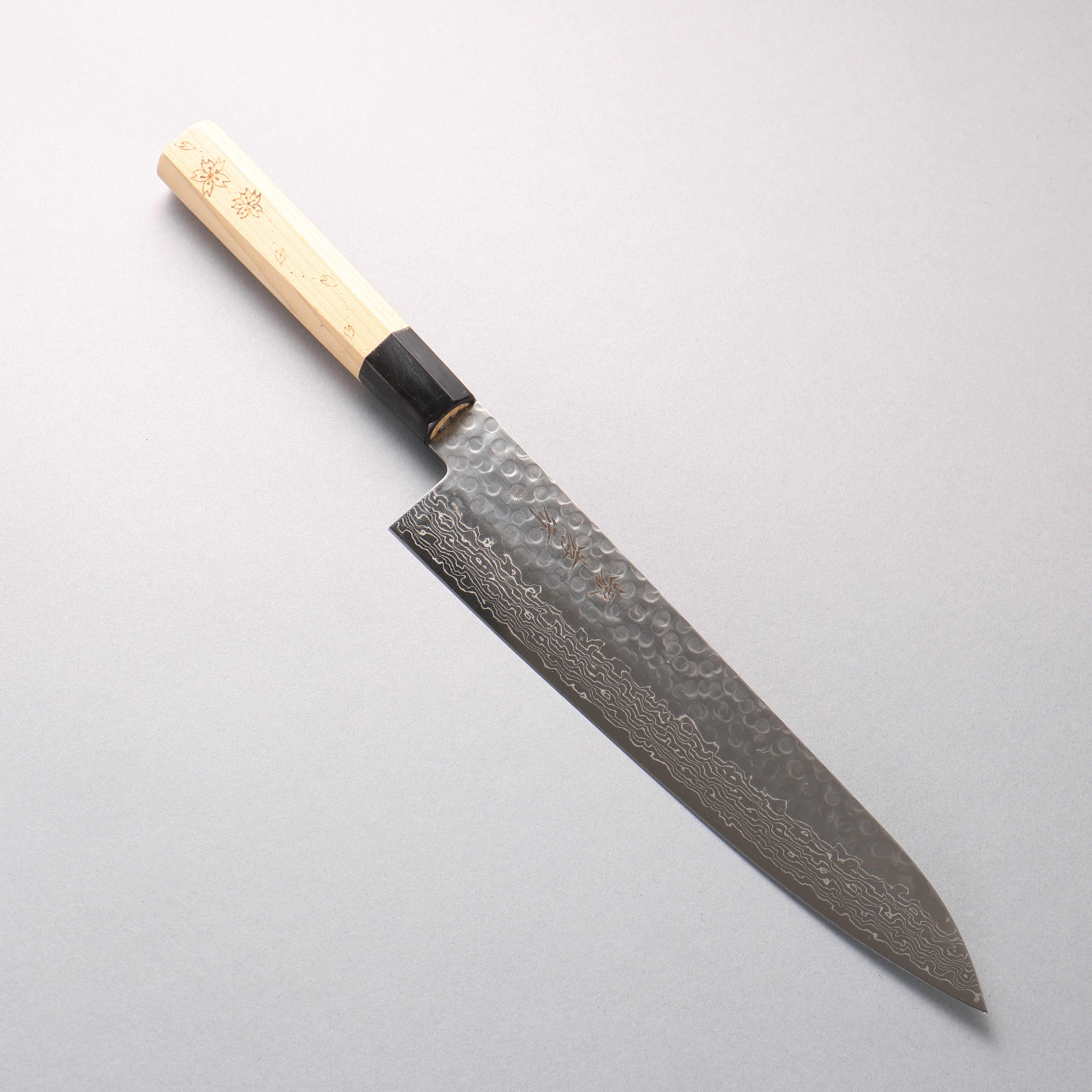 Sakai Takayuki VG10 33 Layer Damascus Gyuto 240mm Engraved Magnolia Handle