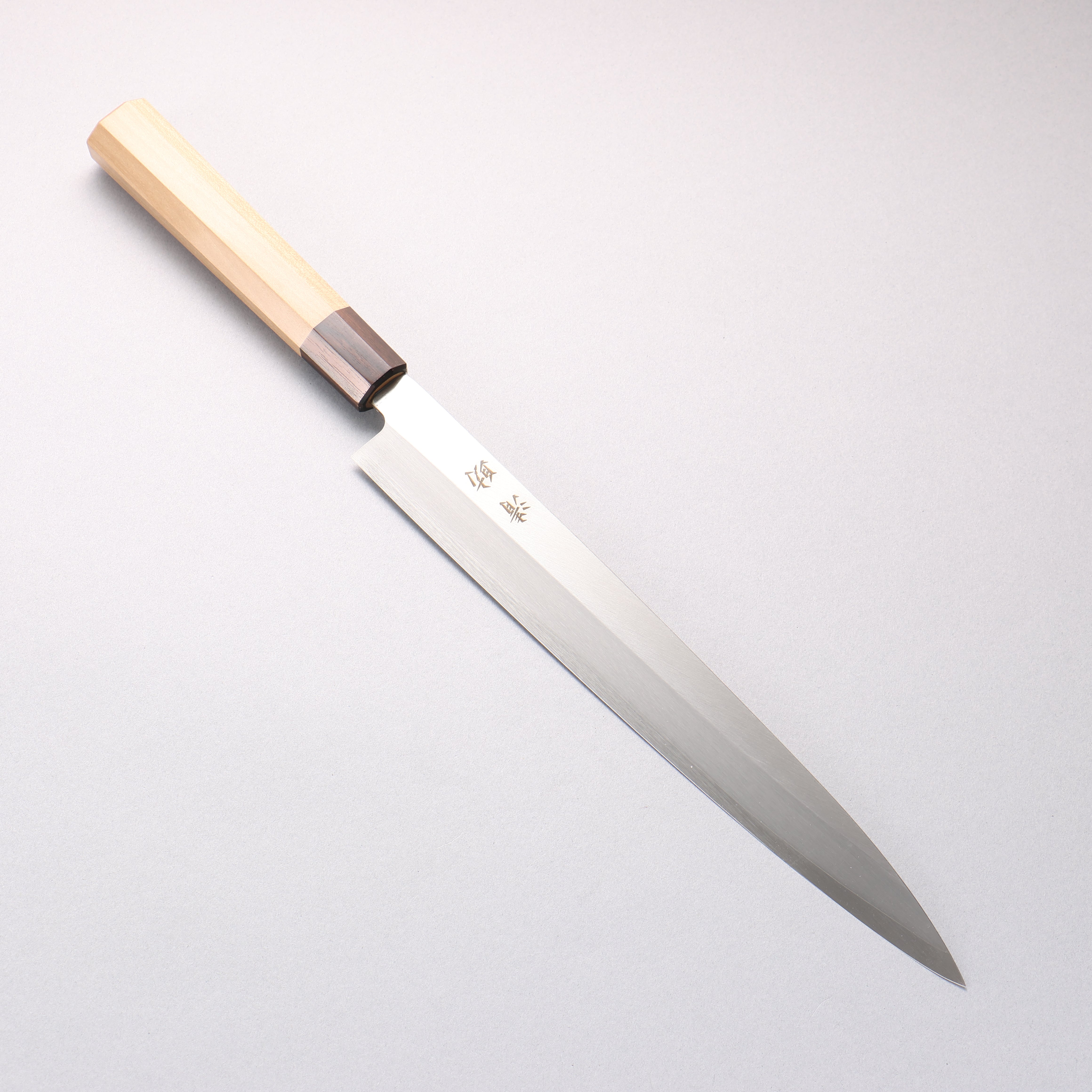 Seisuke AUS8 Yanagiba 270mm Magnolia (Ferrule: Striped Ebony) Handle Sushi School Model