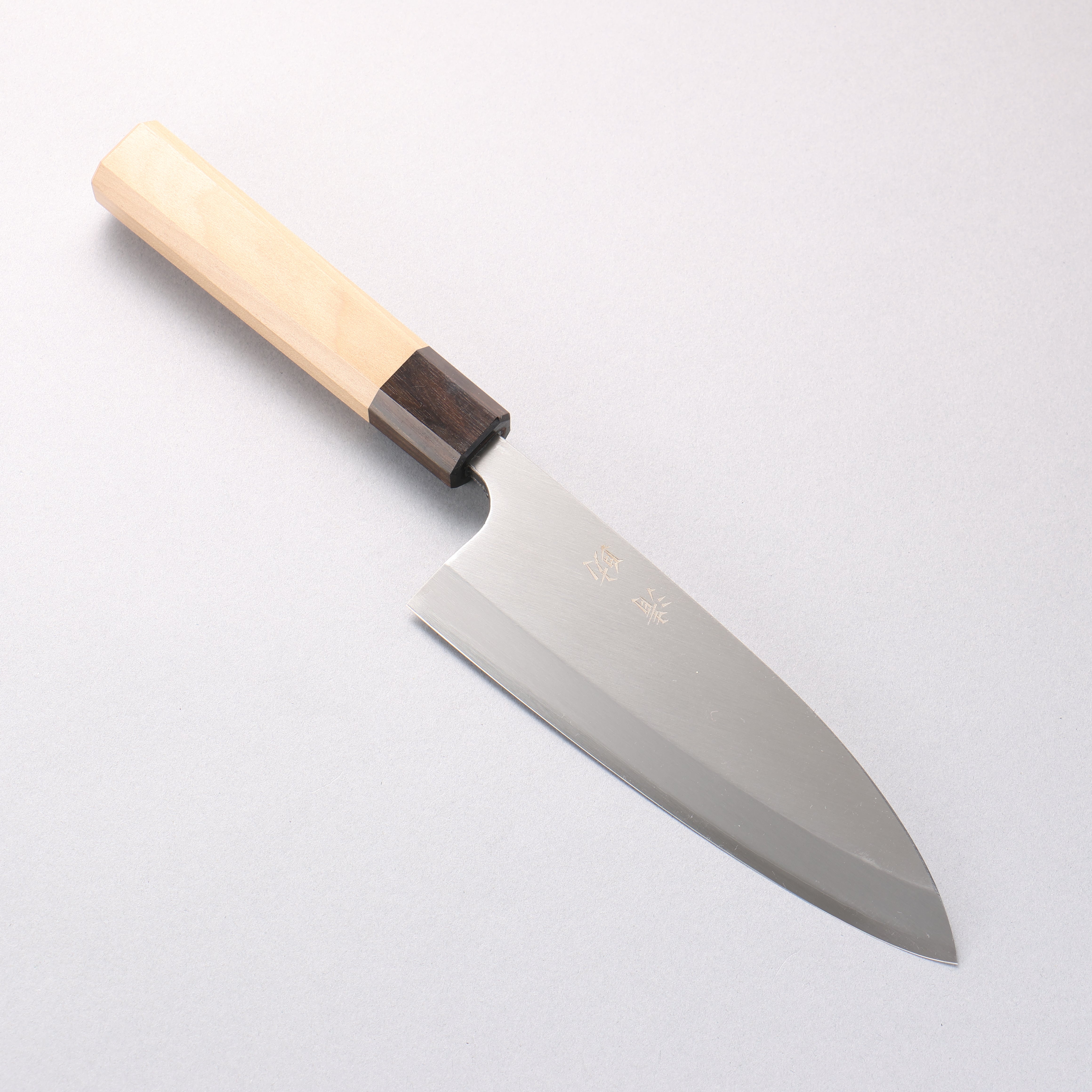 Seisuke AUS8 Deba 165mm Magnolia (Ferrule: Striped Ebony) Handle Sushi School Model