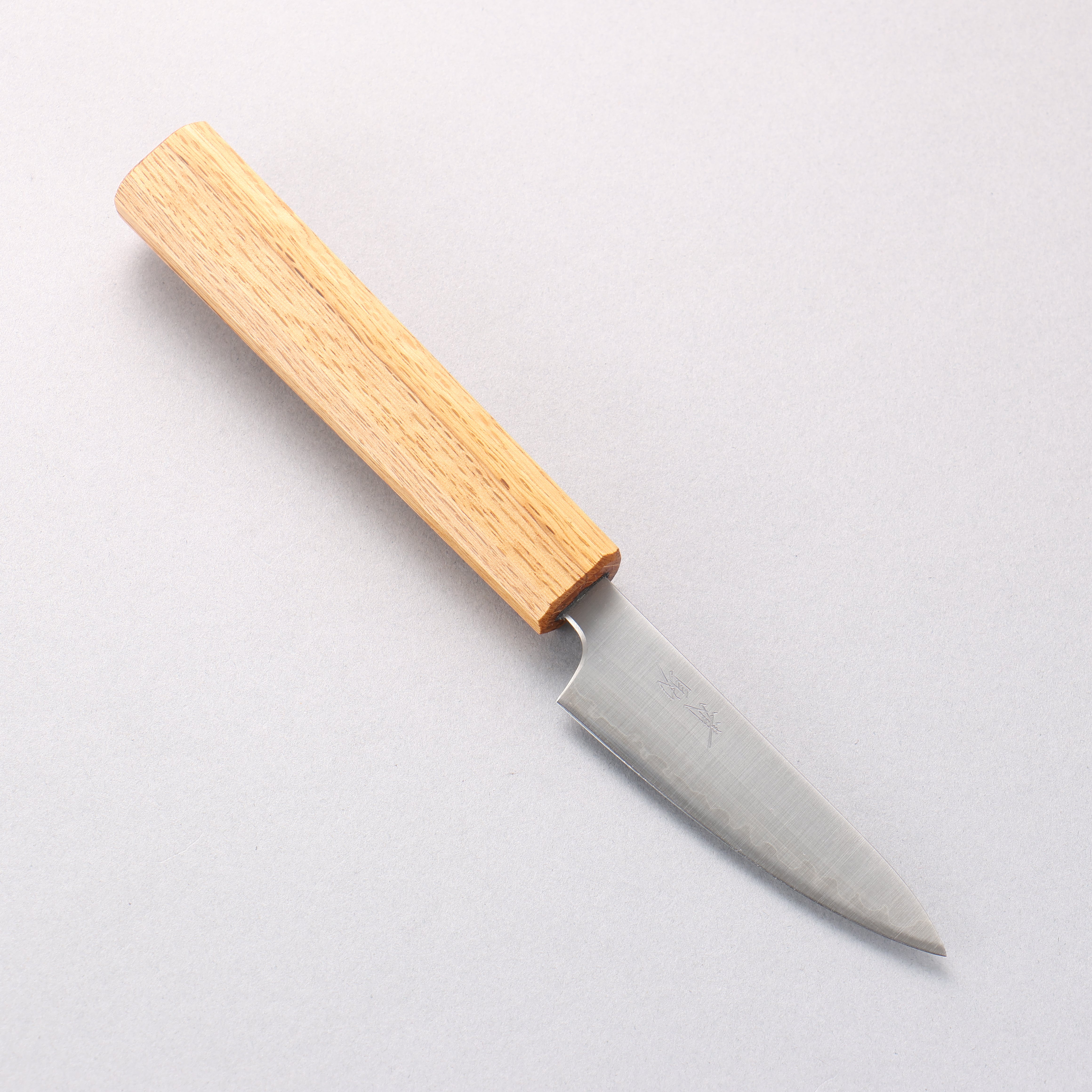 Seisuke Silver Steel No.3 Migaki Polish Finish Paring 80mm White Oak Handle - Japanny - Best Japanese Knife
