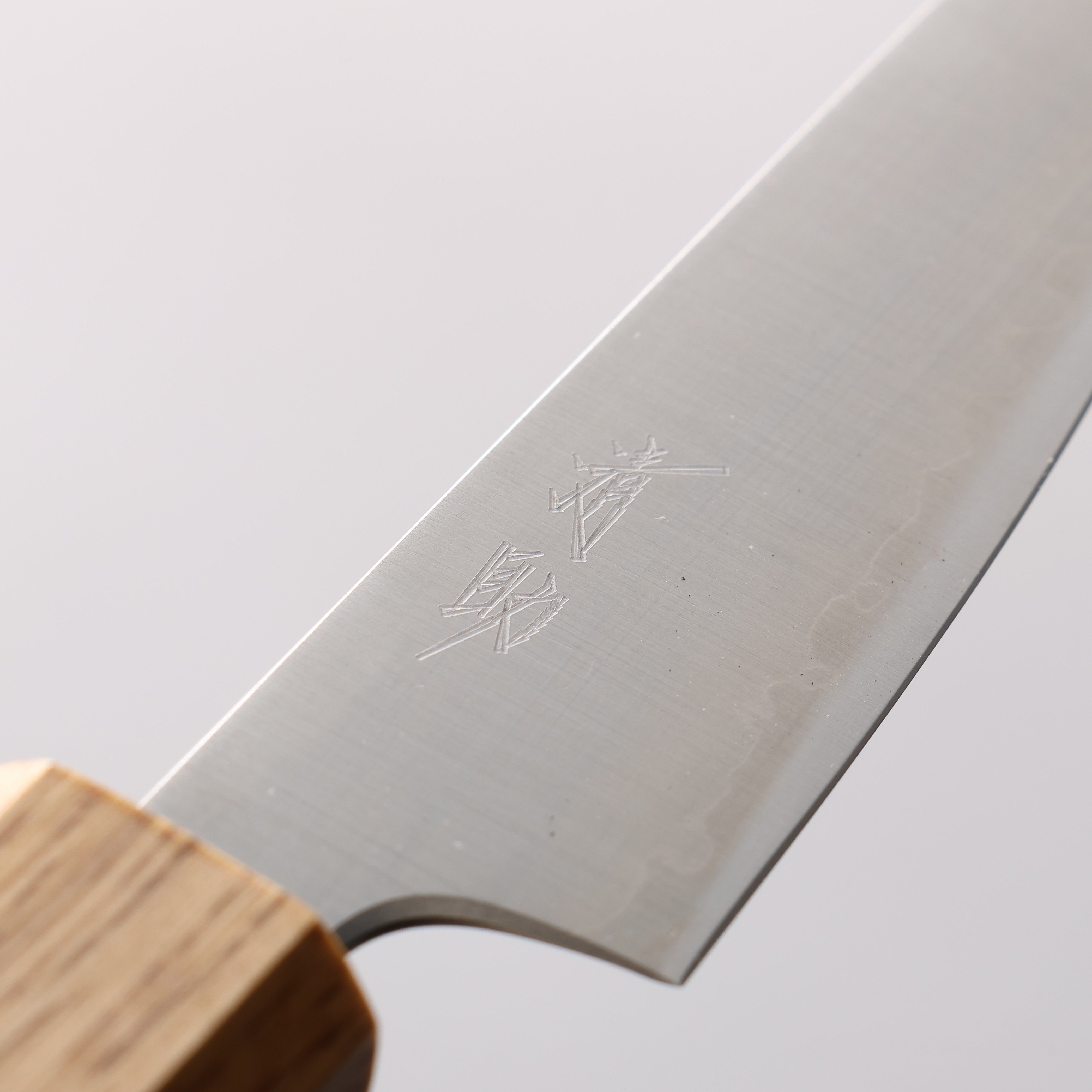 Seisuke Silver Steel No.3 Migaki Polish Finish Paring 80mm White Oak Handle - Japanny - Best Japanese Knife