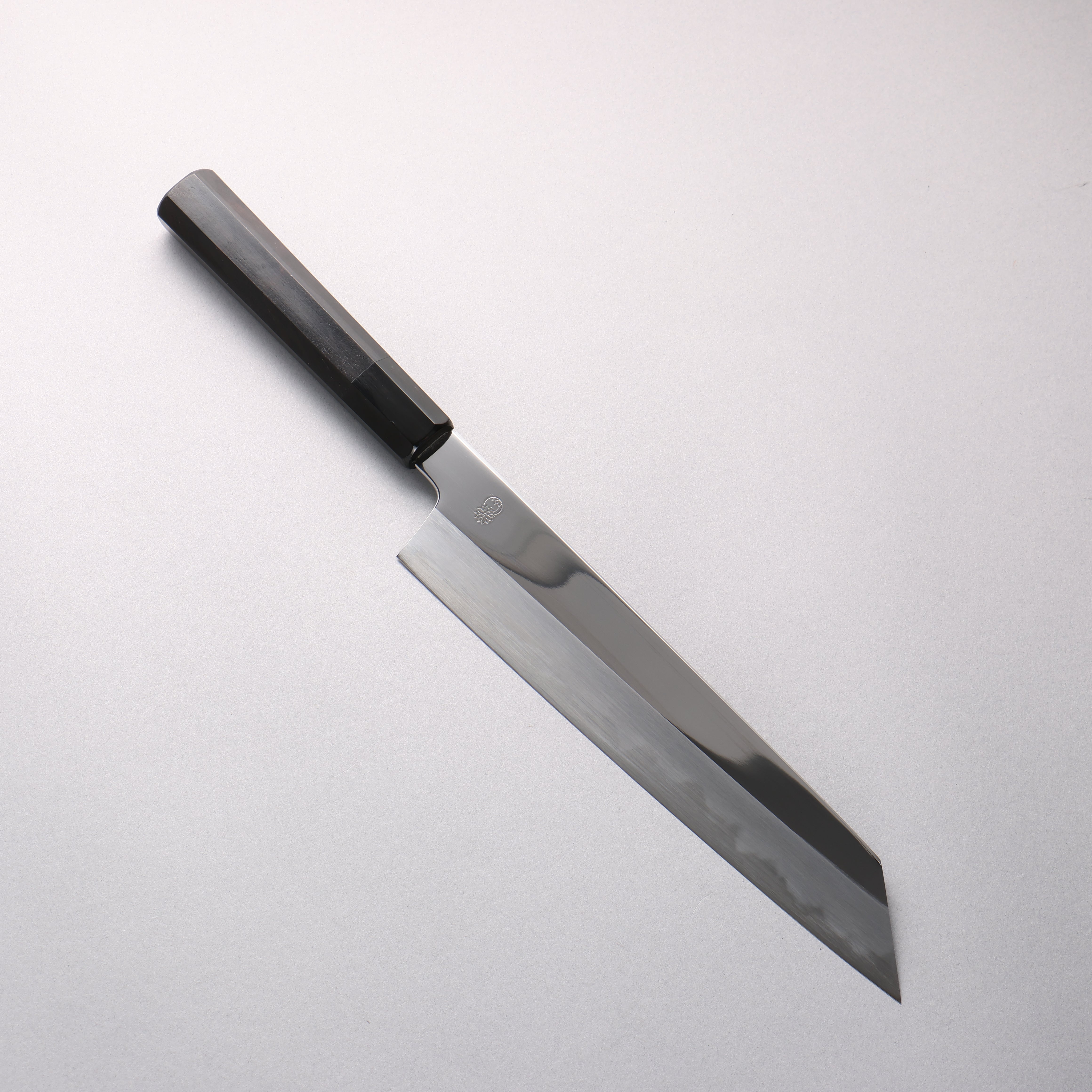 Choyo White Steel Mirrored Finish Kiritsuke Gyuto 240mm Ebony Wood (ferrule: Black Water Buffalo Horn) Handle