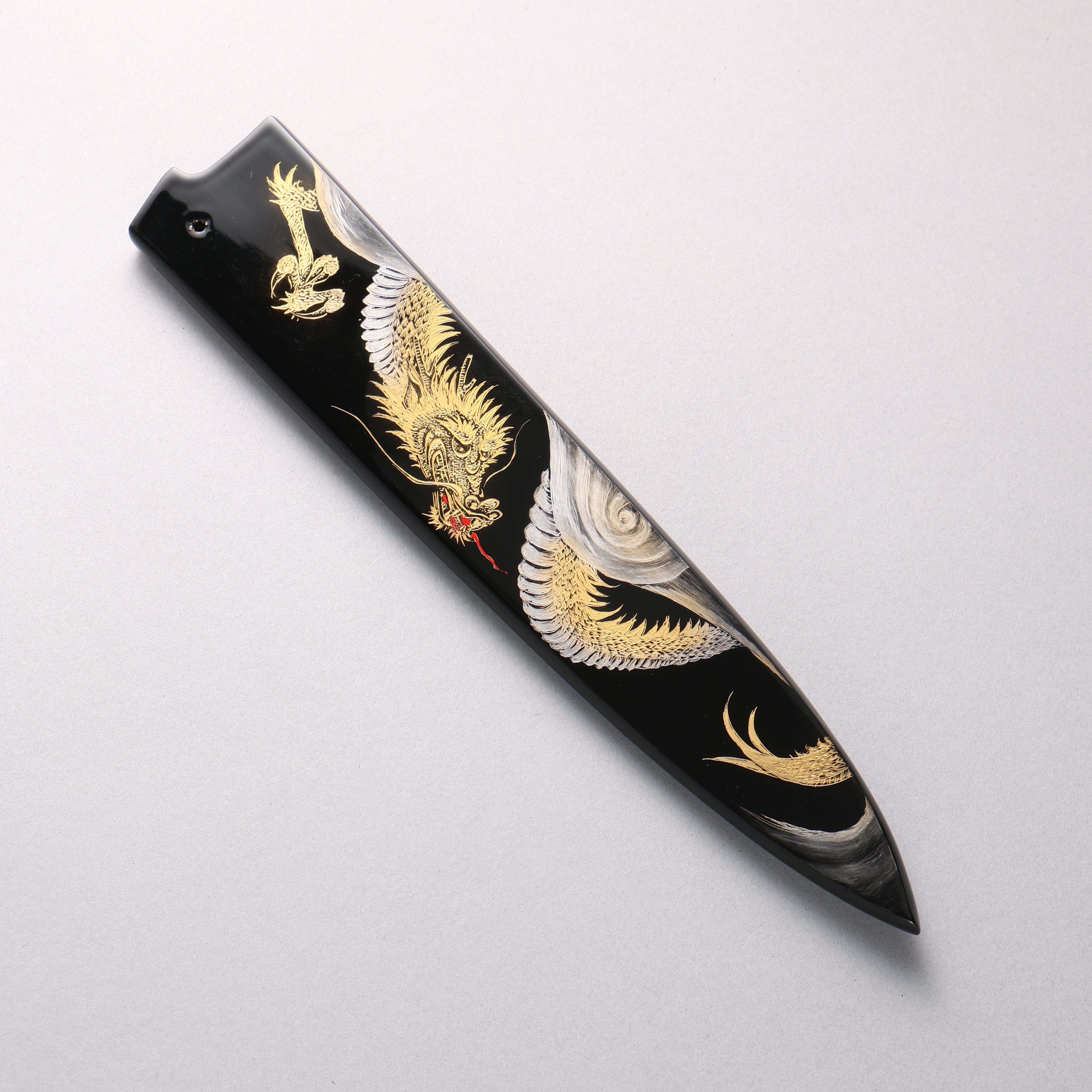 Lacquered Magnolia Sheath for 240mm Sujihiki with Plywood pin