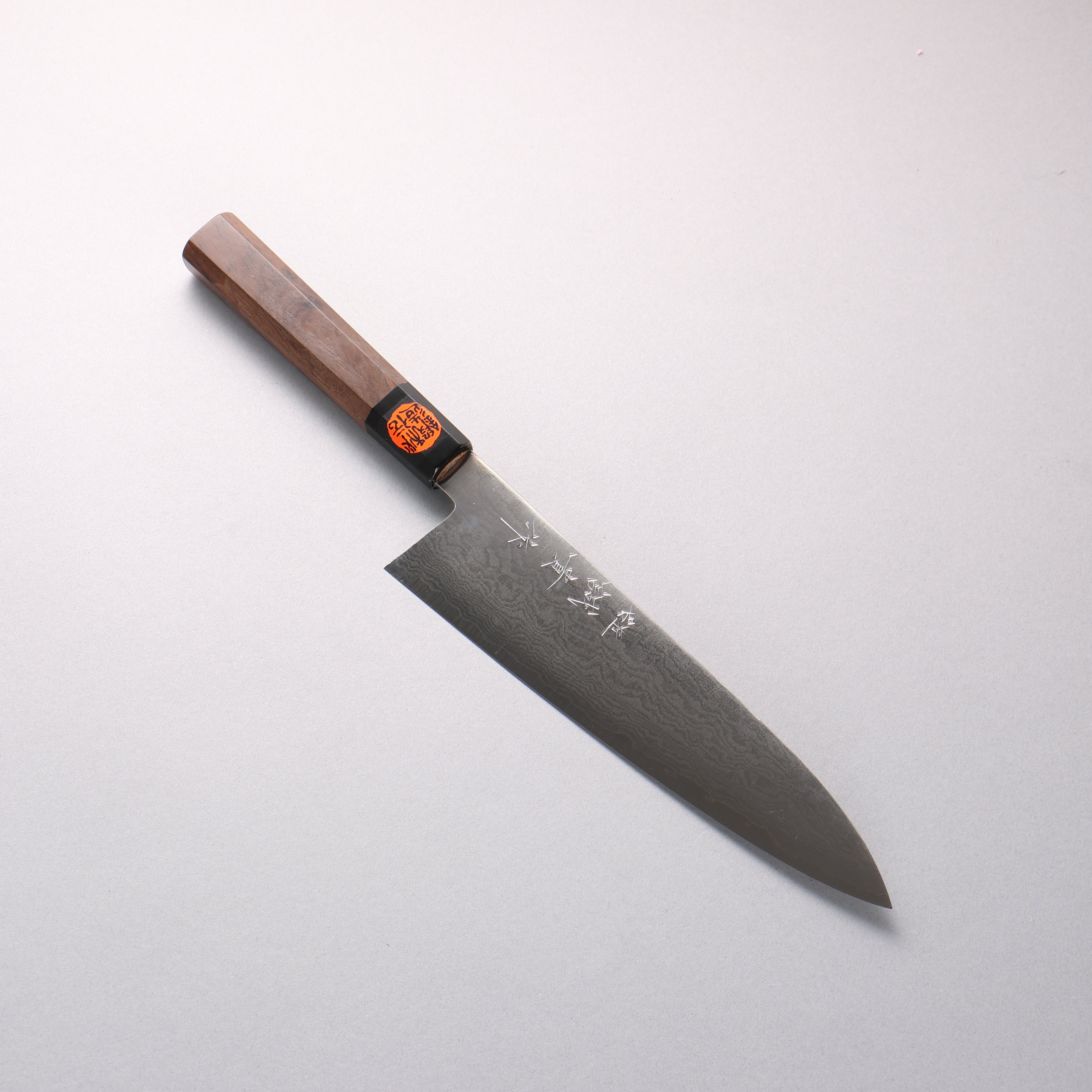 Shigeki Tanaka VG10 Damascus Gyuto 210mm Walnut Handle - Japanny - Best Japanese Knife