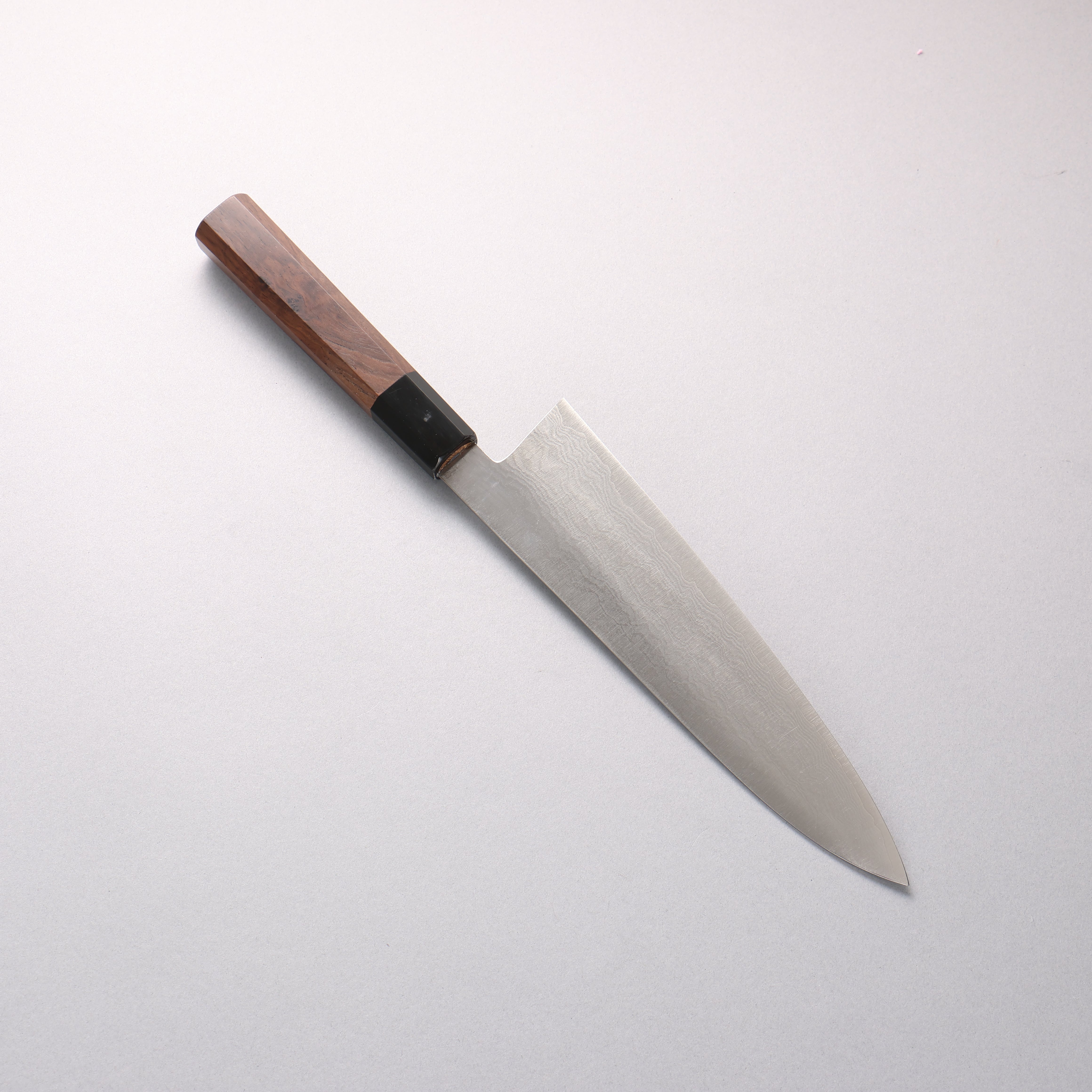 Shigeki Tanaka VG10 Damascus Gyuto 210mm Walnut Handle - Japanny - Best Japanese Knife