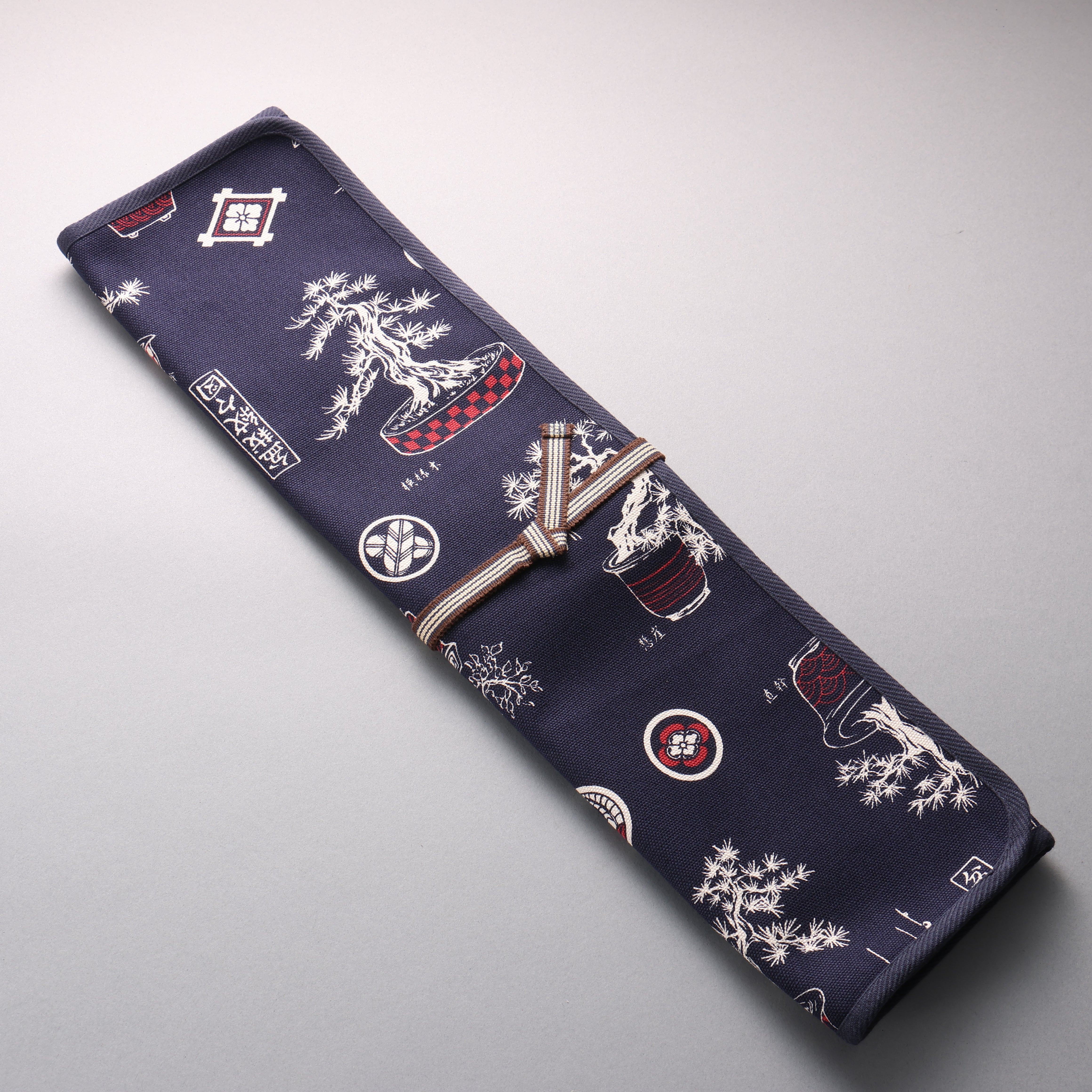 Prendre Knife roll with 5 pockets Cloth Denim 430mm x 510mm