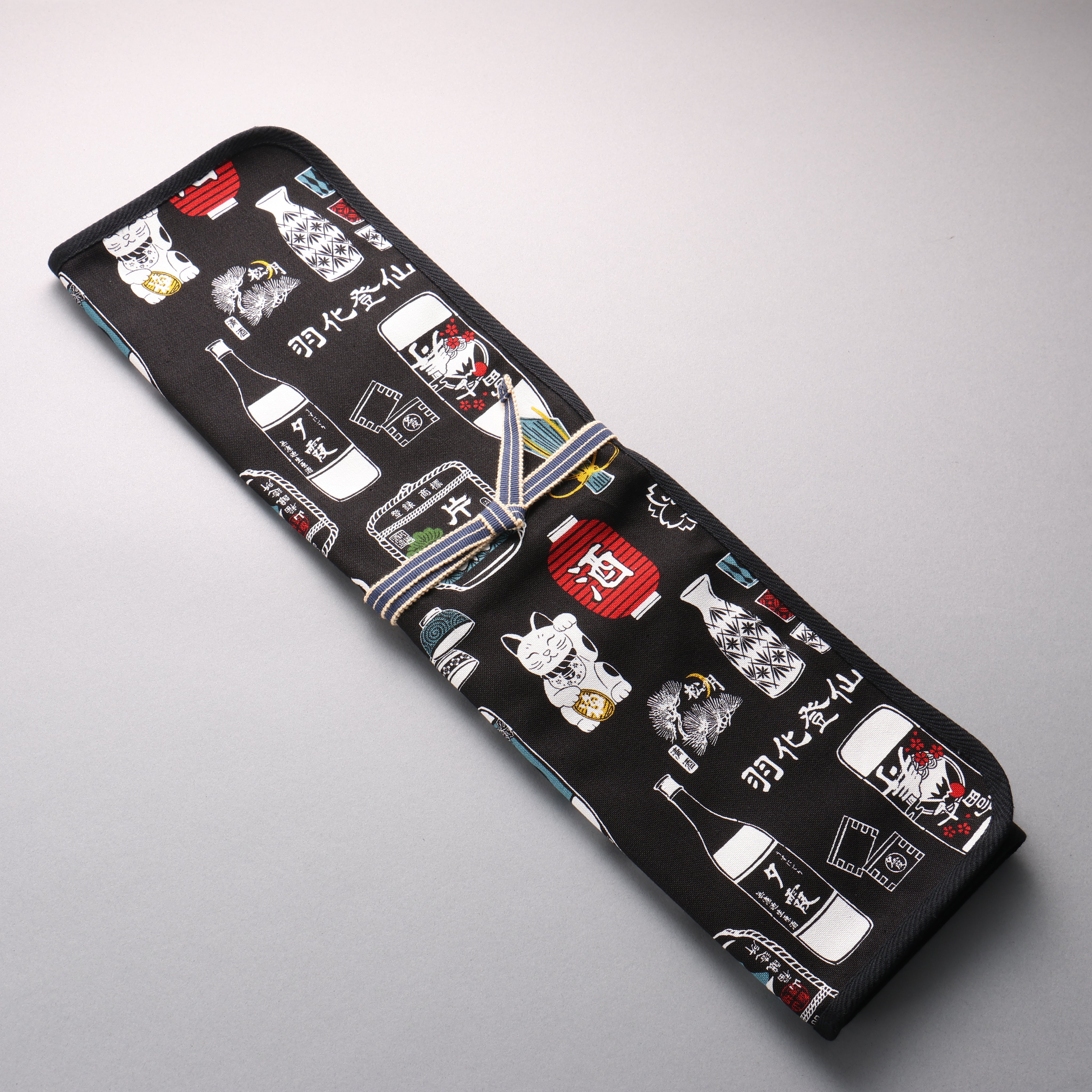 Prendre Knife roll with 5 pockets Cloth Denim 430mm x 510mm