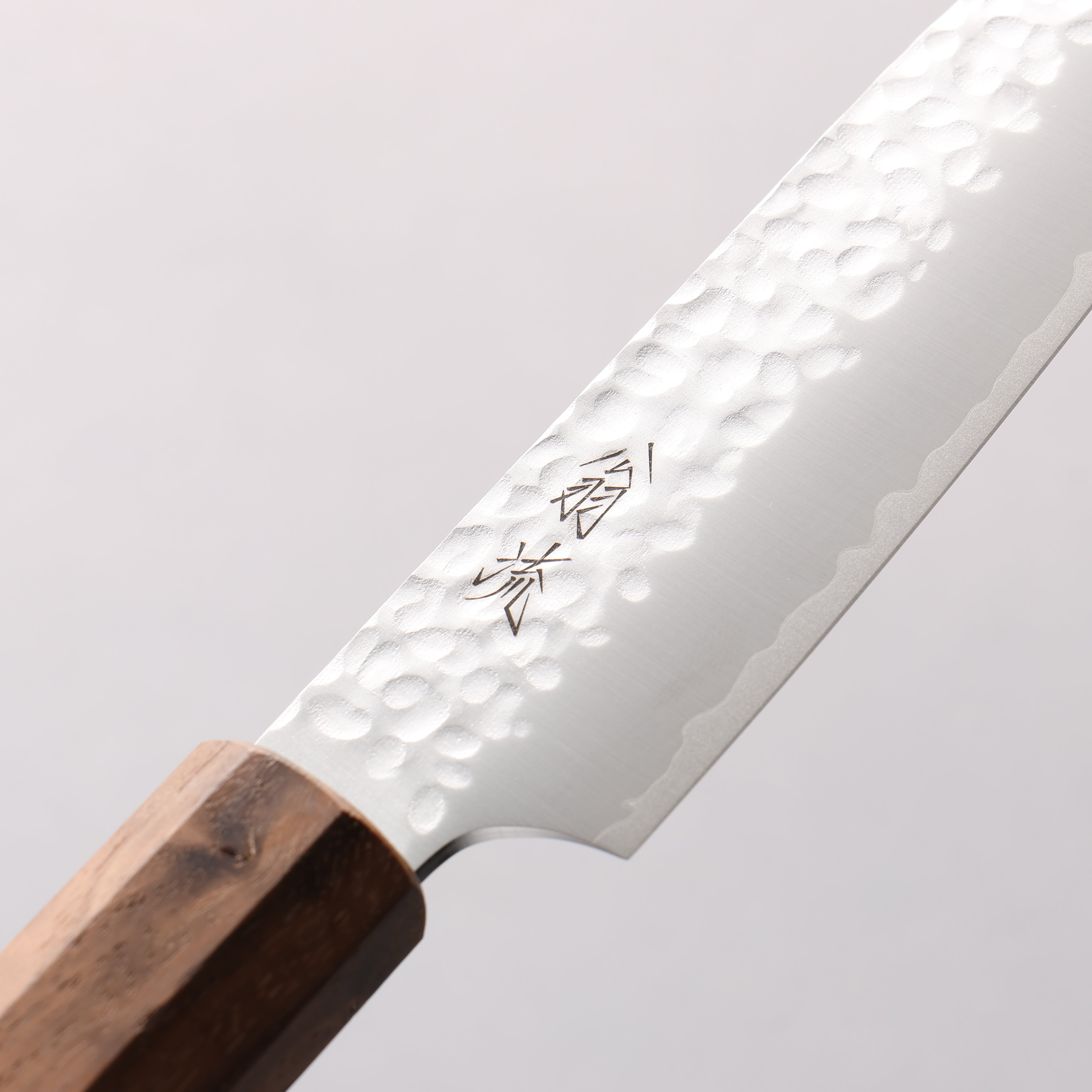 Oul VG10 Hammered Petty-Utility 120mm Walnut Handle - Japanny - Best Japanese Knife