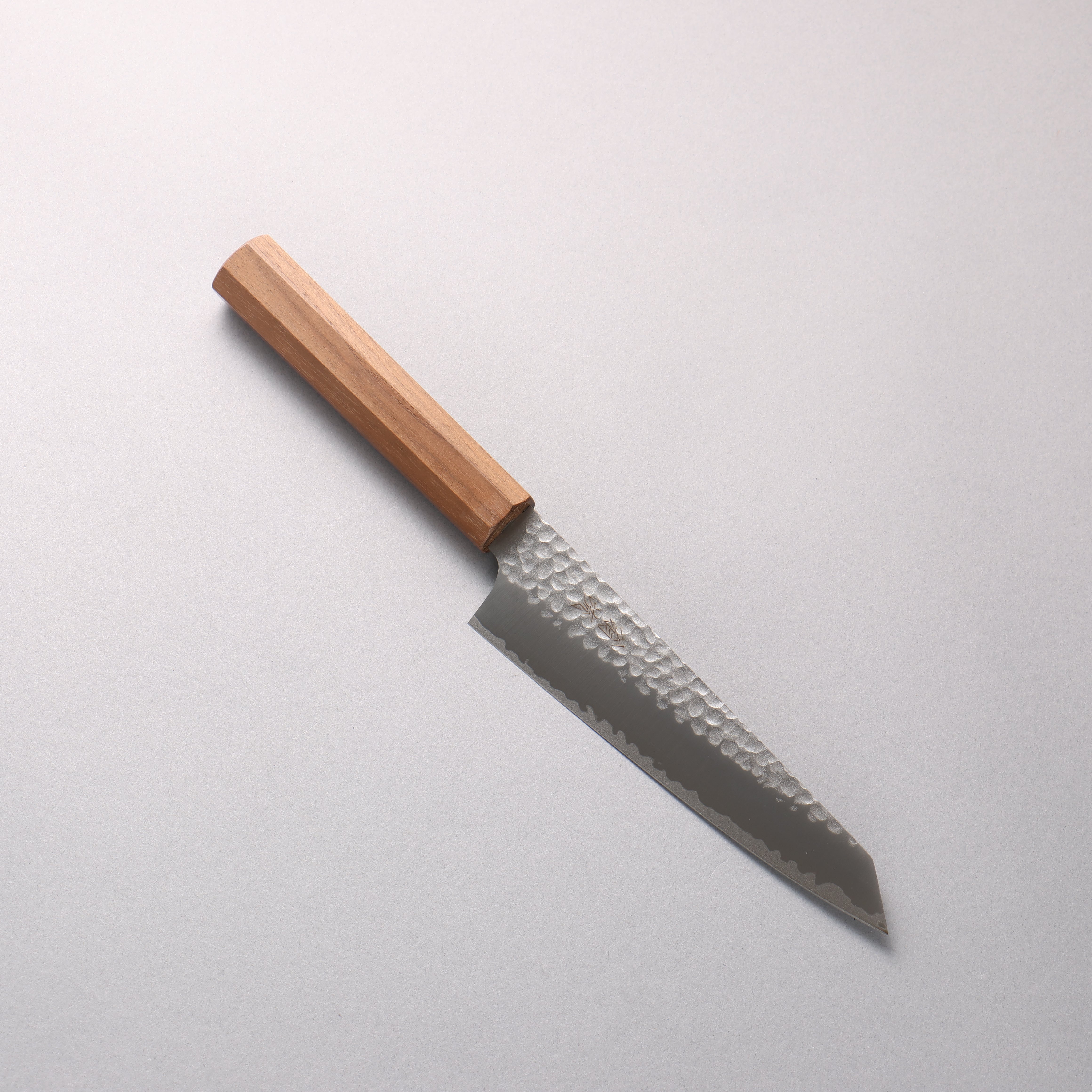 Oul VG10 Hammered Kiritsuke Petty-Utility 150mm Walnut Handle - Japanny - Best Japanese Knife