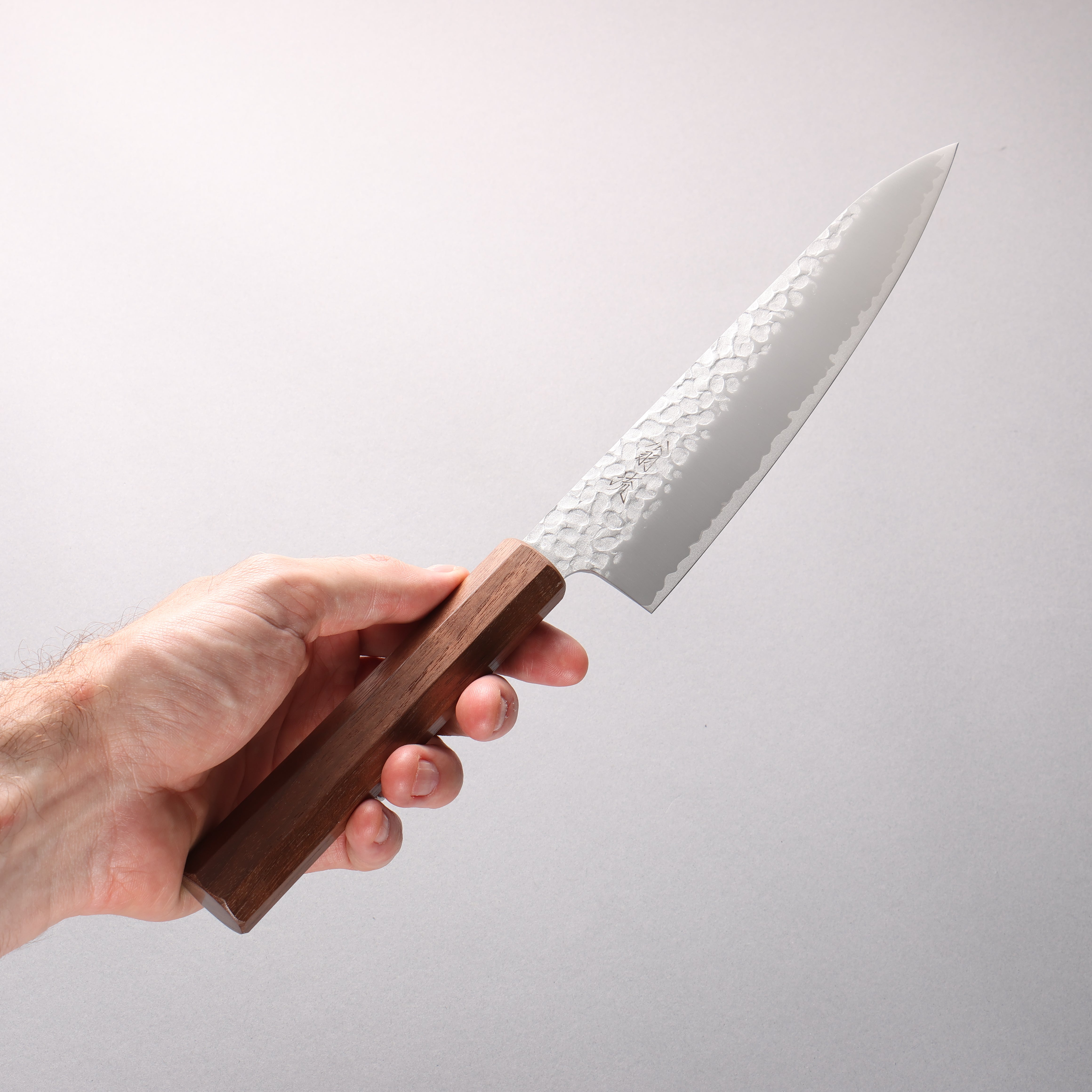 Oul VG10 Hammered Gyuto 200mm Walnut Handle - Japanny - Best Japanese Knife