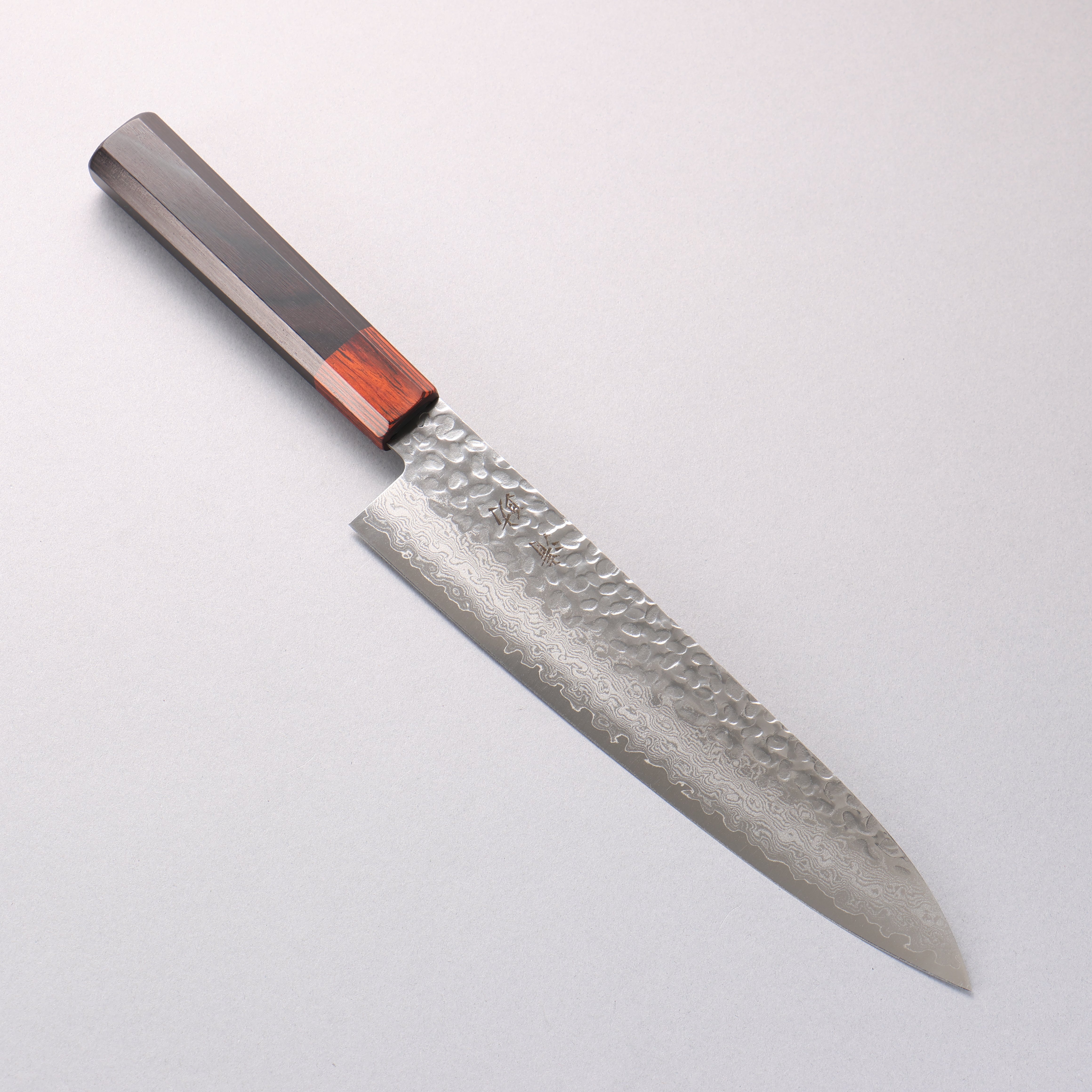 Seisuke VG10 33 Layer Hammered Damascus Gyuto 210mm Black Pakka wood Handle - Japanny - Best Japanese Knife
