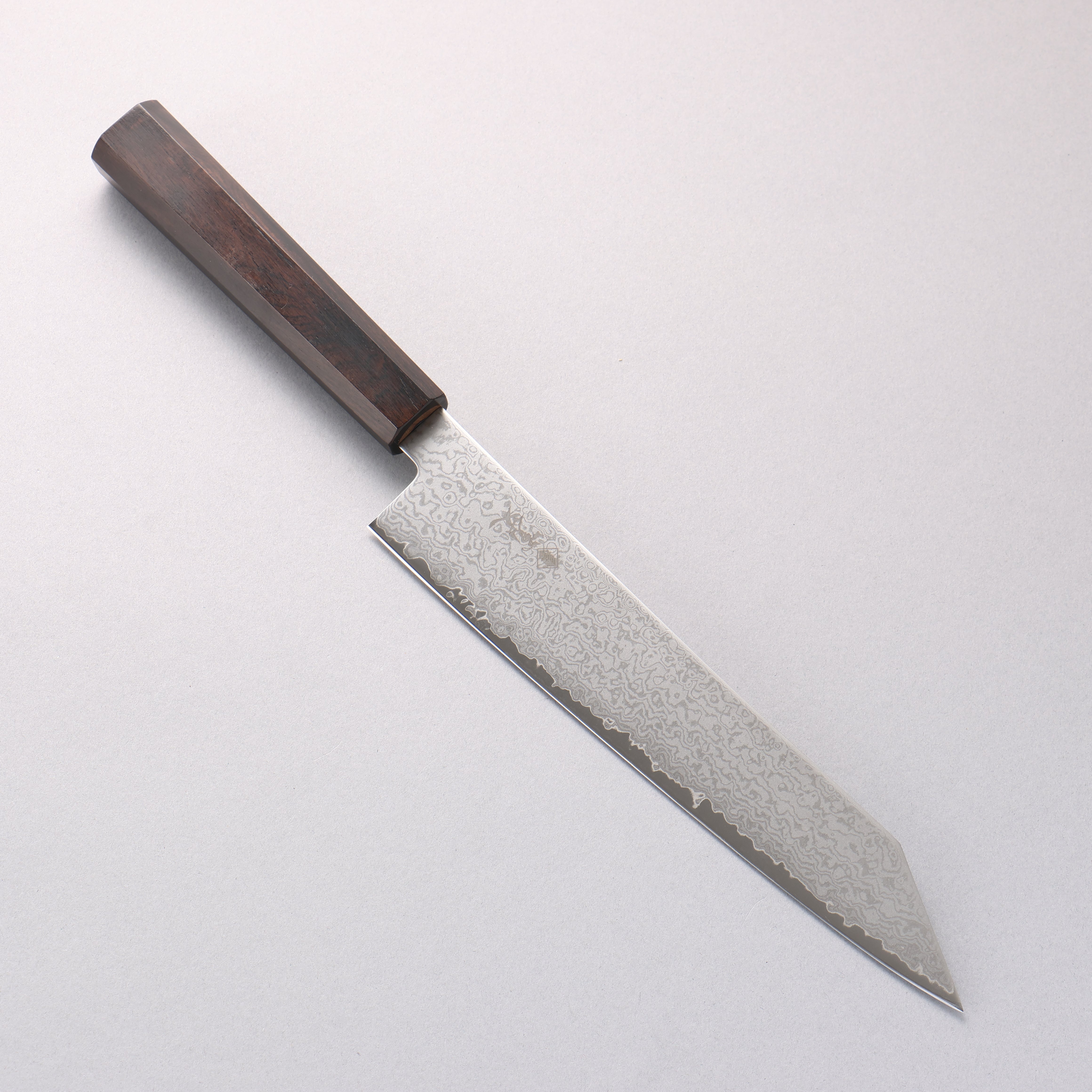 Kanjyo VG10 Damascus Kiritsuke Gyuto 210mm Ebony Wood Handle - Japanny - Best Japanese Knife