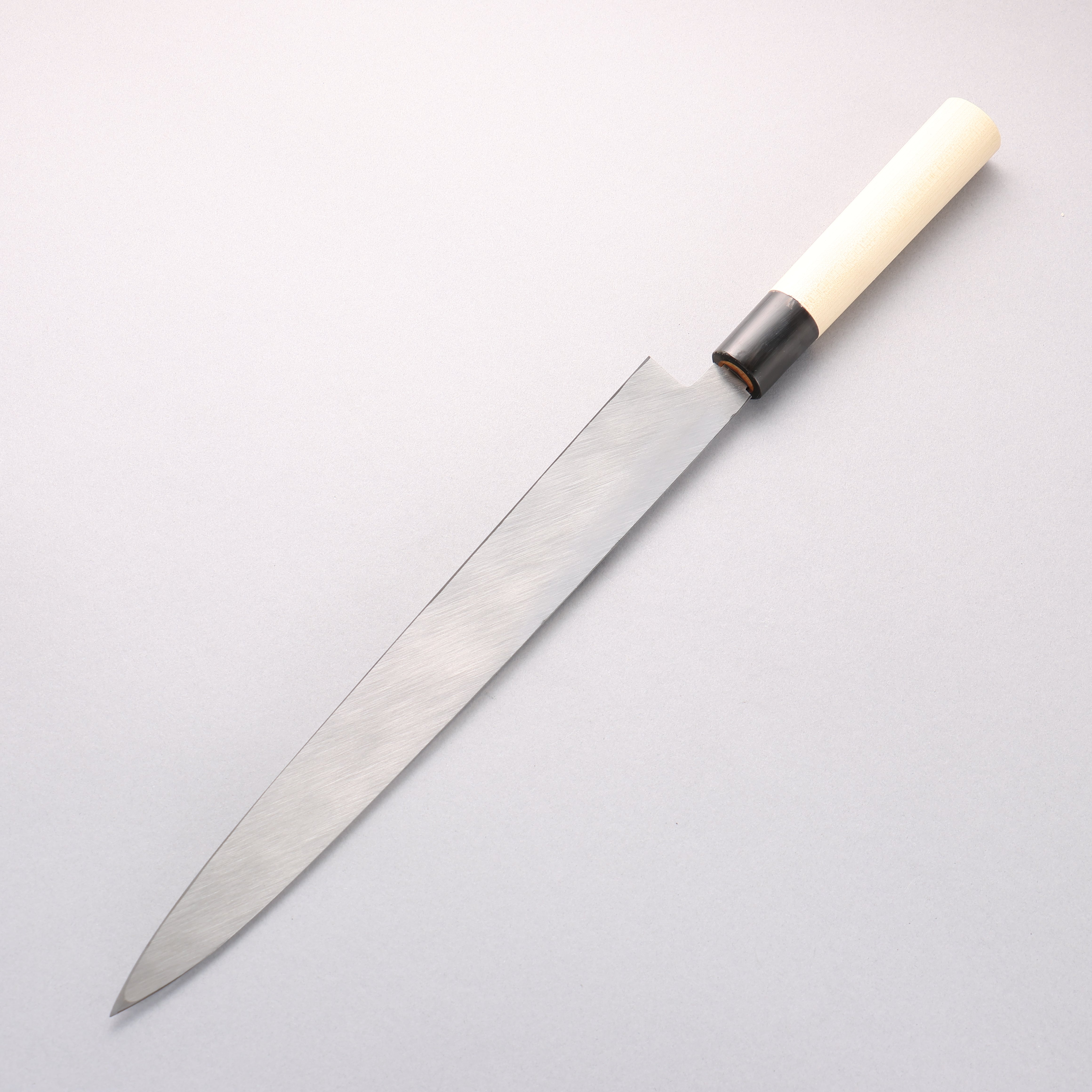 Sakai Takayuki [Left Handed] Kasumitogi White Steel Yanagiba Magnolia Handle - Japanny - Best Japanese Knife