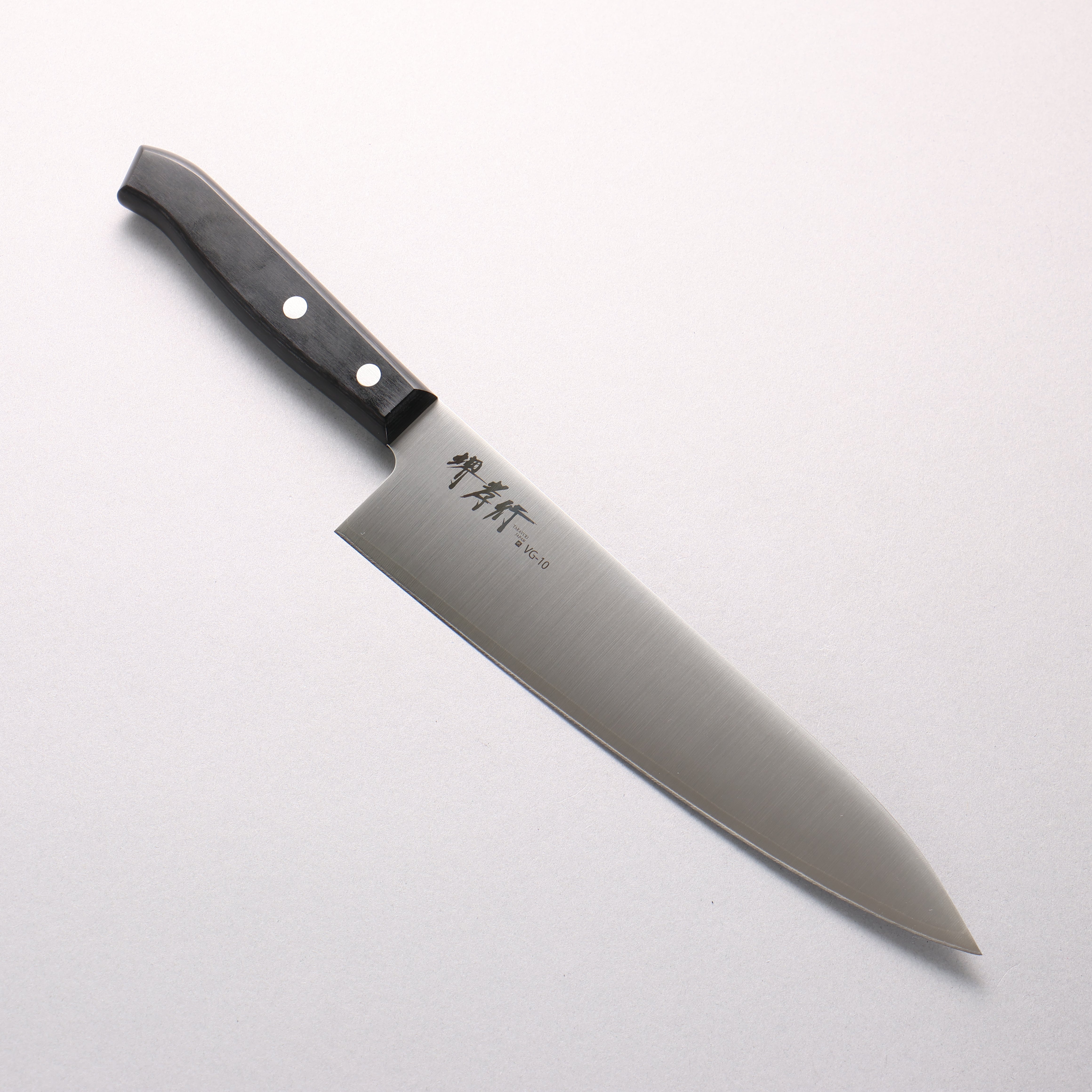 Sakai Takayuki Sumire VG10 Gyuto 210mm Black Pakka wood Handle - Japanny - Best Japanese Knife