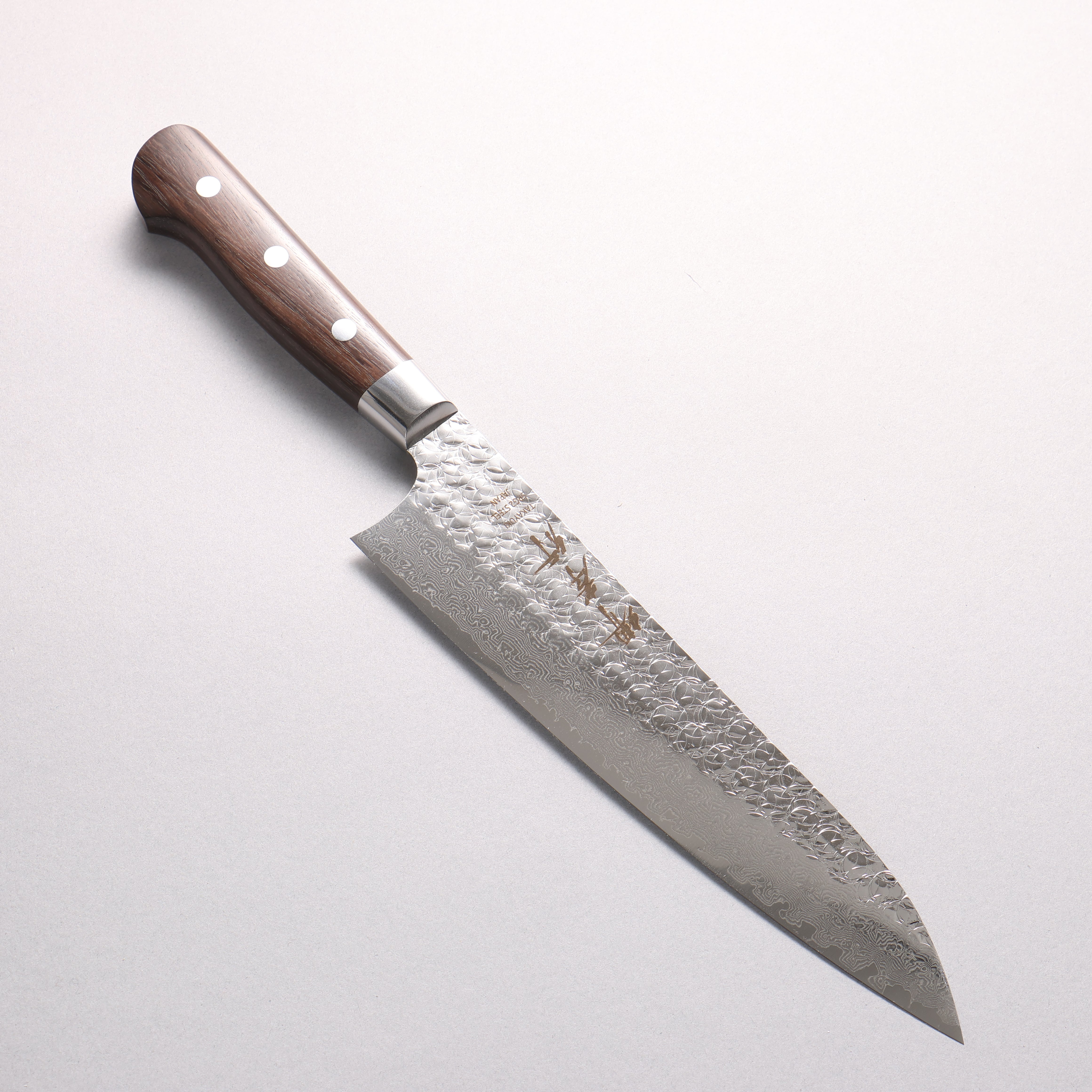 Sakai Takayuki SG2 Hammered Damascus Migaki Finished Gyuto 210mm Rosewood Handle