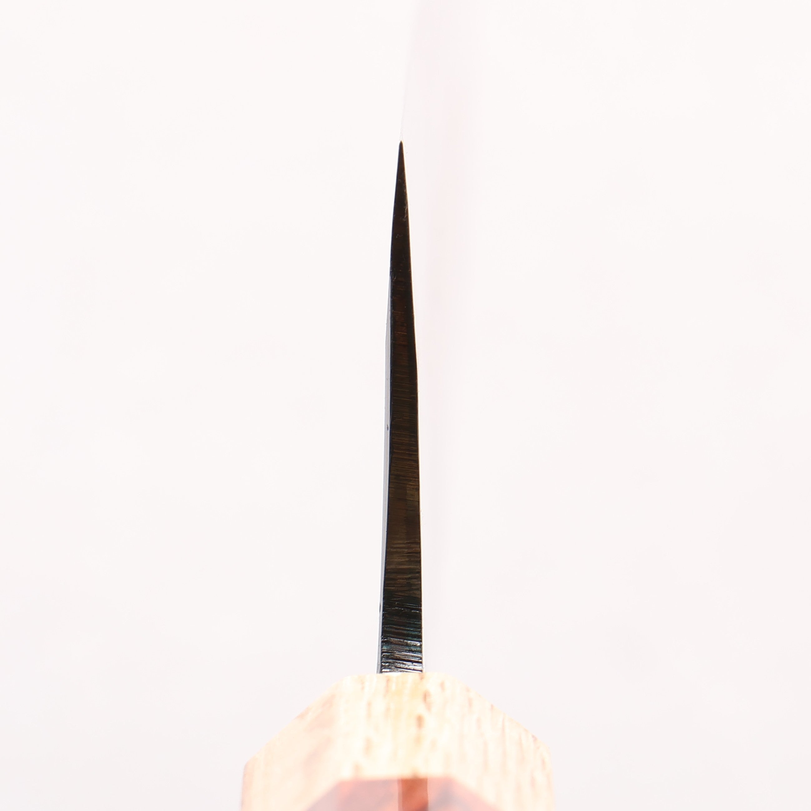 Seisuke Blue Steel No.1 Black Finished Kiritsuke Gyuto 240mm Rosewood (ferrule: Oak) Handle