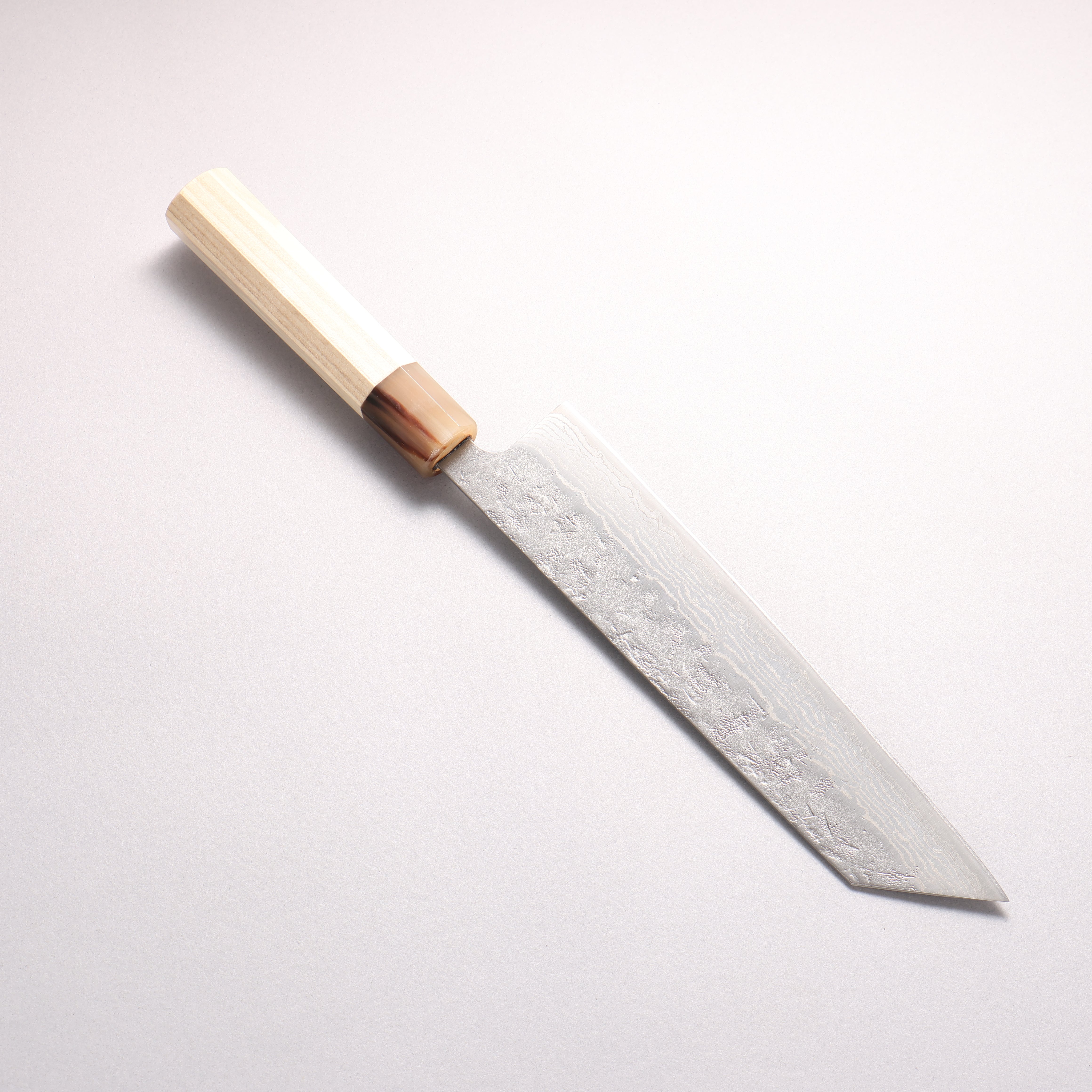 Seisuke Swedish Steel-stn Damascus Washiji Kiritsuke Gyuto 210mm Magnolia Handle