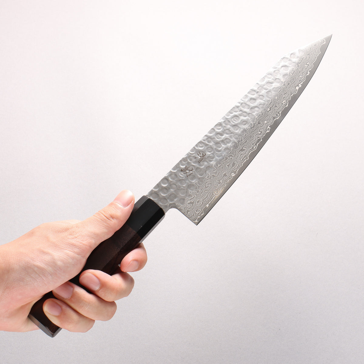 Seisuke AUS10 45 Layer Damascus Kiritsuke Gyuto 210mm Shitan Handle