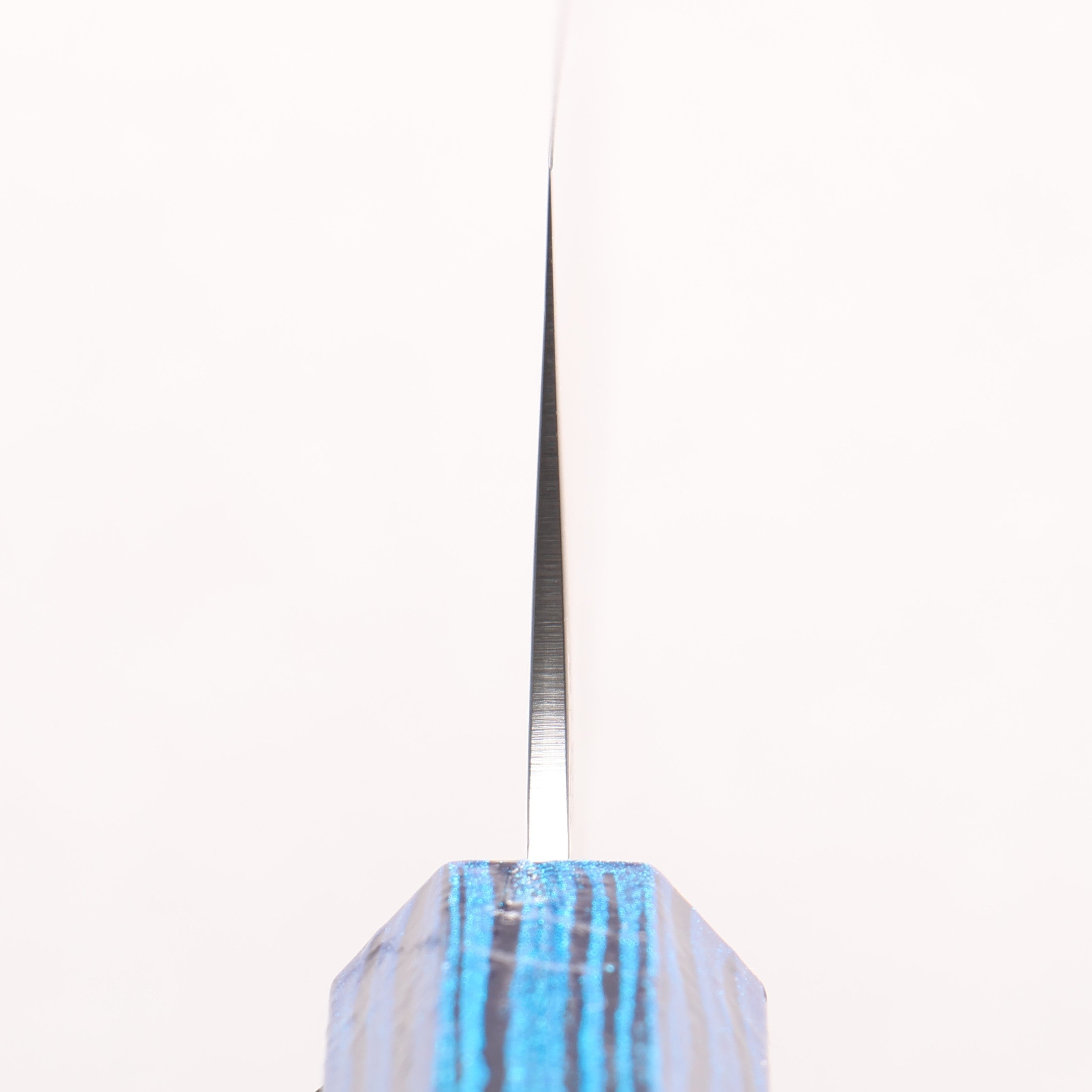 Sakai Takayuki Saikou VG10 Nashiji Kengata Gyuto 190mm Brilliant Blue Lacquer Color Handle