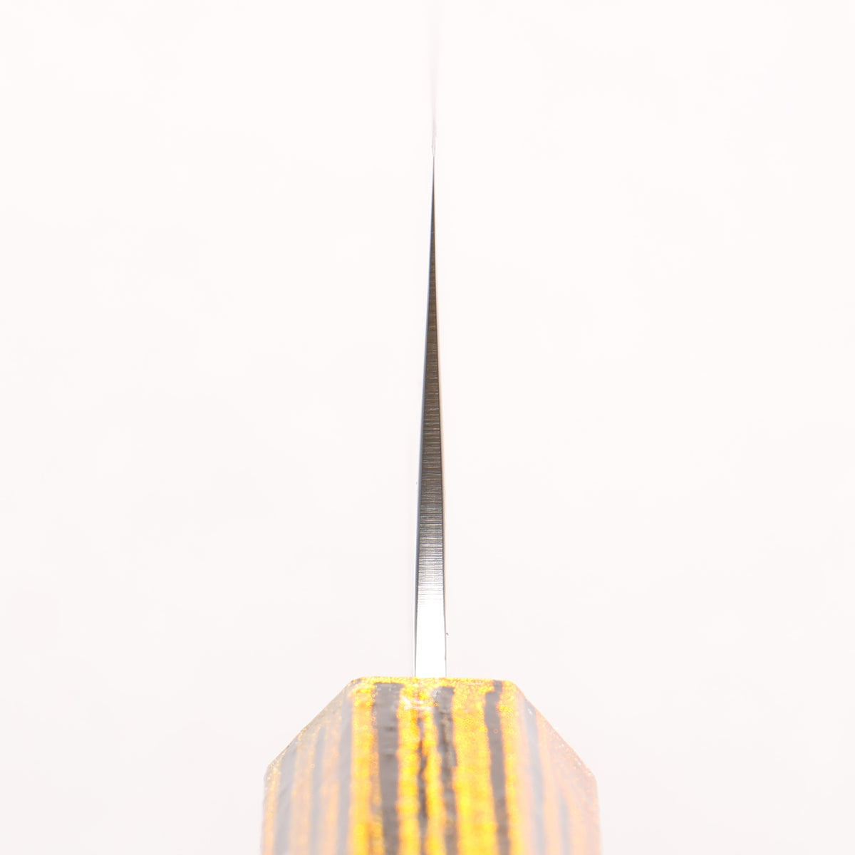 Sakai Takayuki Saikou VG10 Nashiji Kengata Gyuto 190mm Brilliant Gold Lacquer Color Handle