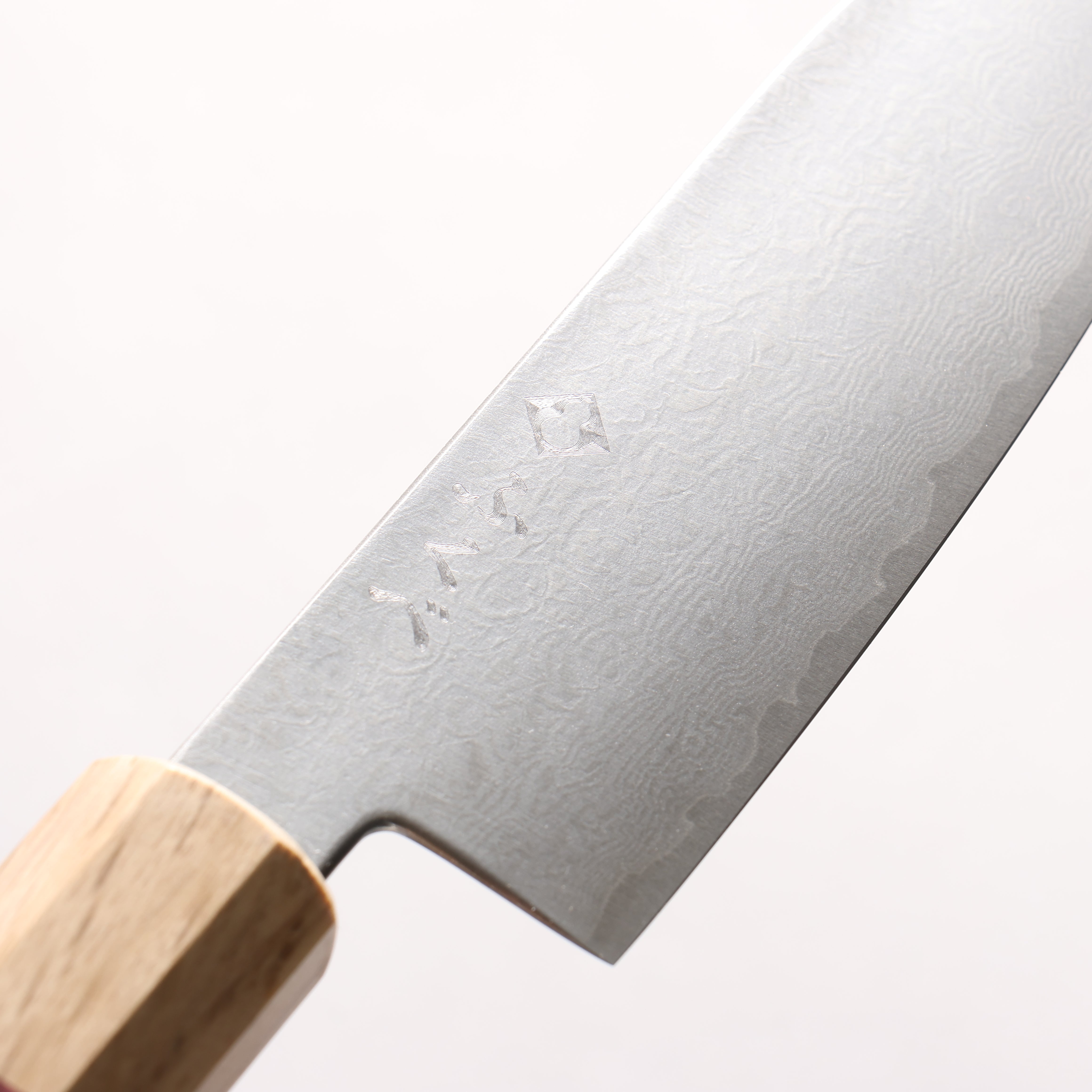 Fukube VG10 16 Layer Damascus Santoku 130mm Purple Heart Handle