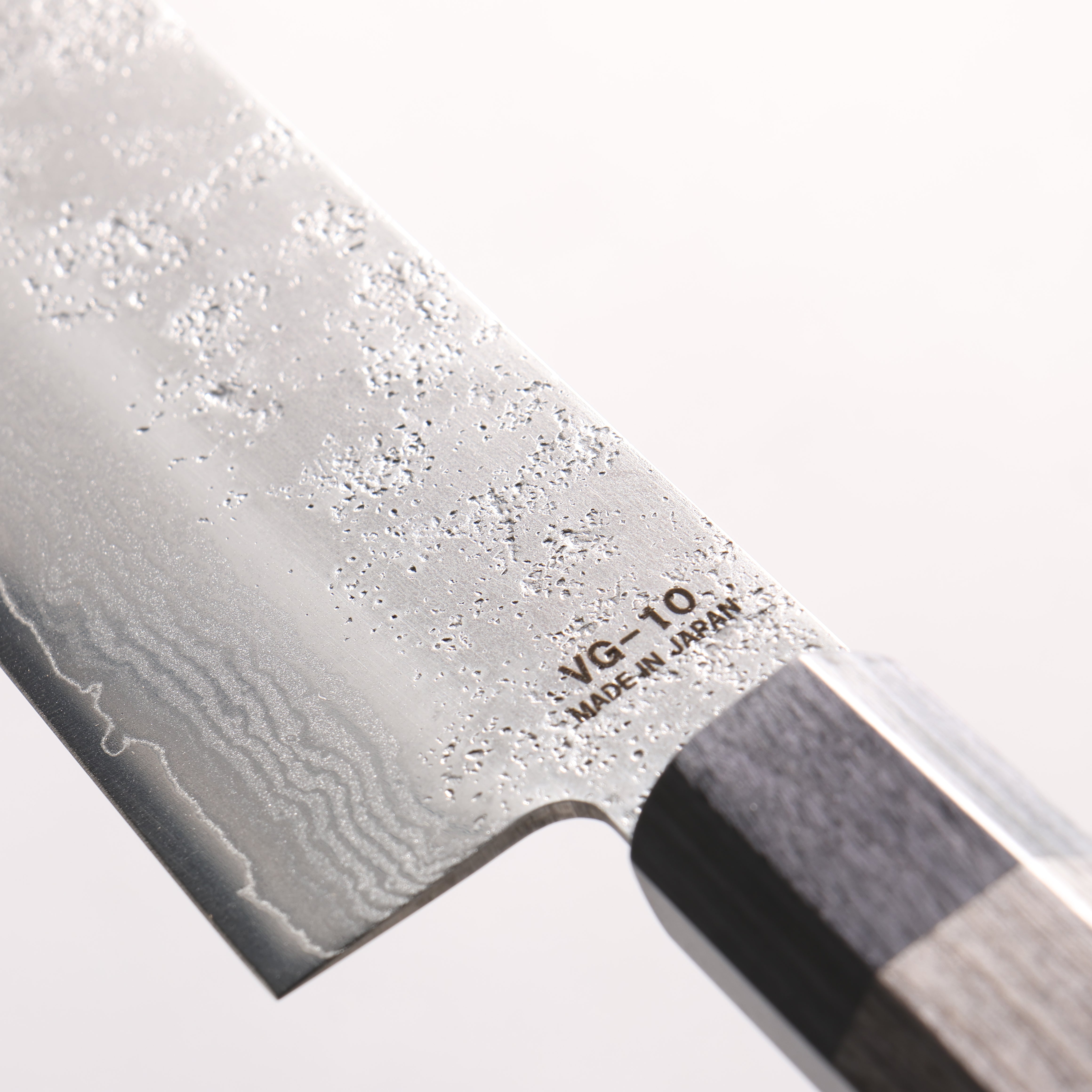 Higuchi VG10 8 Layer Damascus Nashiji Gyuto 210mm Gray Pakka wood Handle - Japanny - Best Japanese Knife