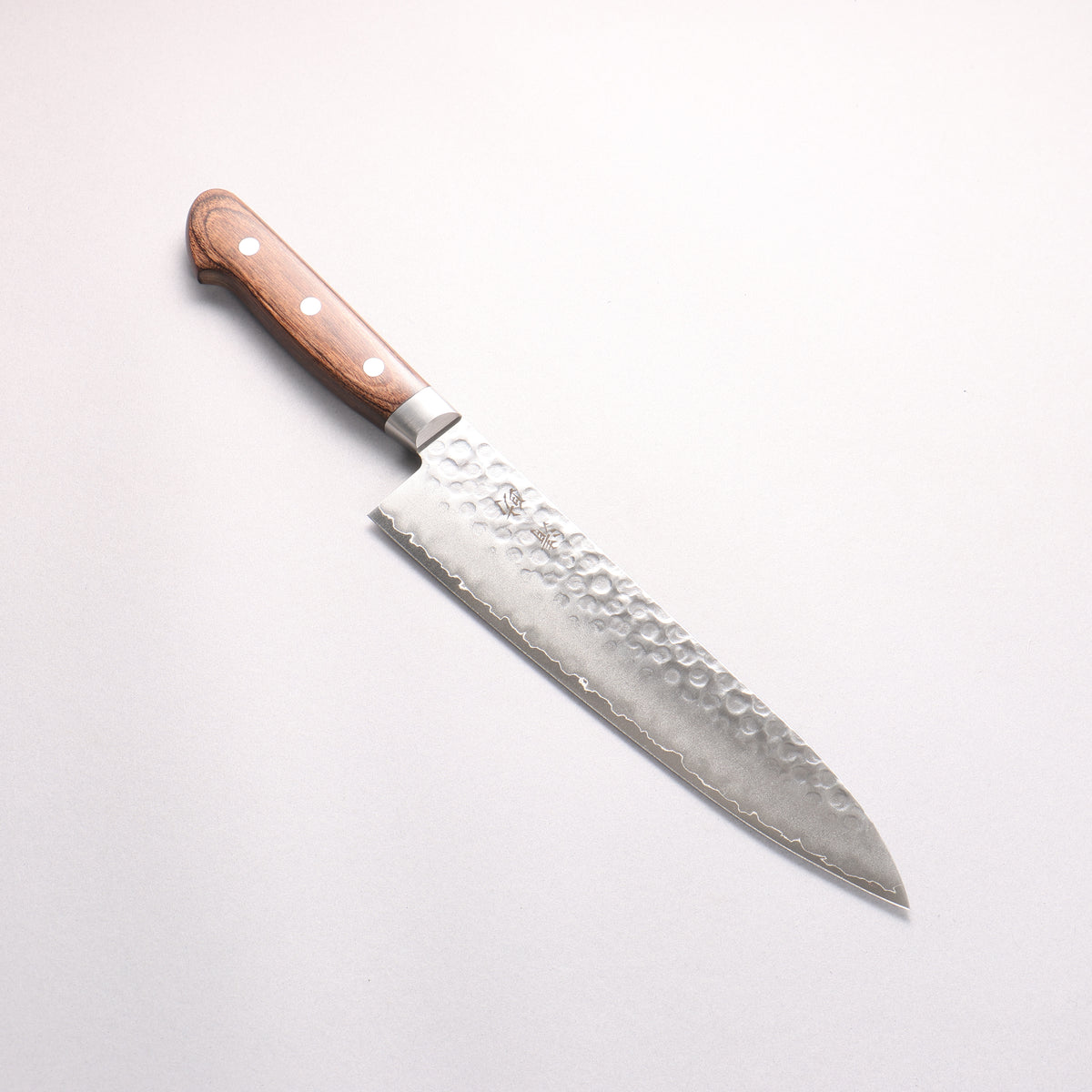 Seisuke VG10 Hammered Gyuto 210mm Zebrawood Handle