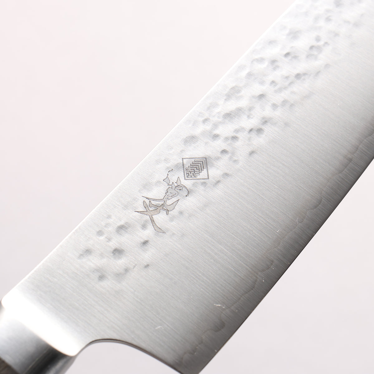 Kanjyo SG2 Hammered Kiritsuke Gyuto 210mm Gray Pakka wood Handle