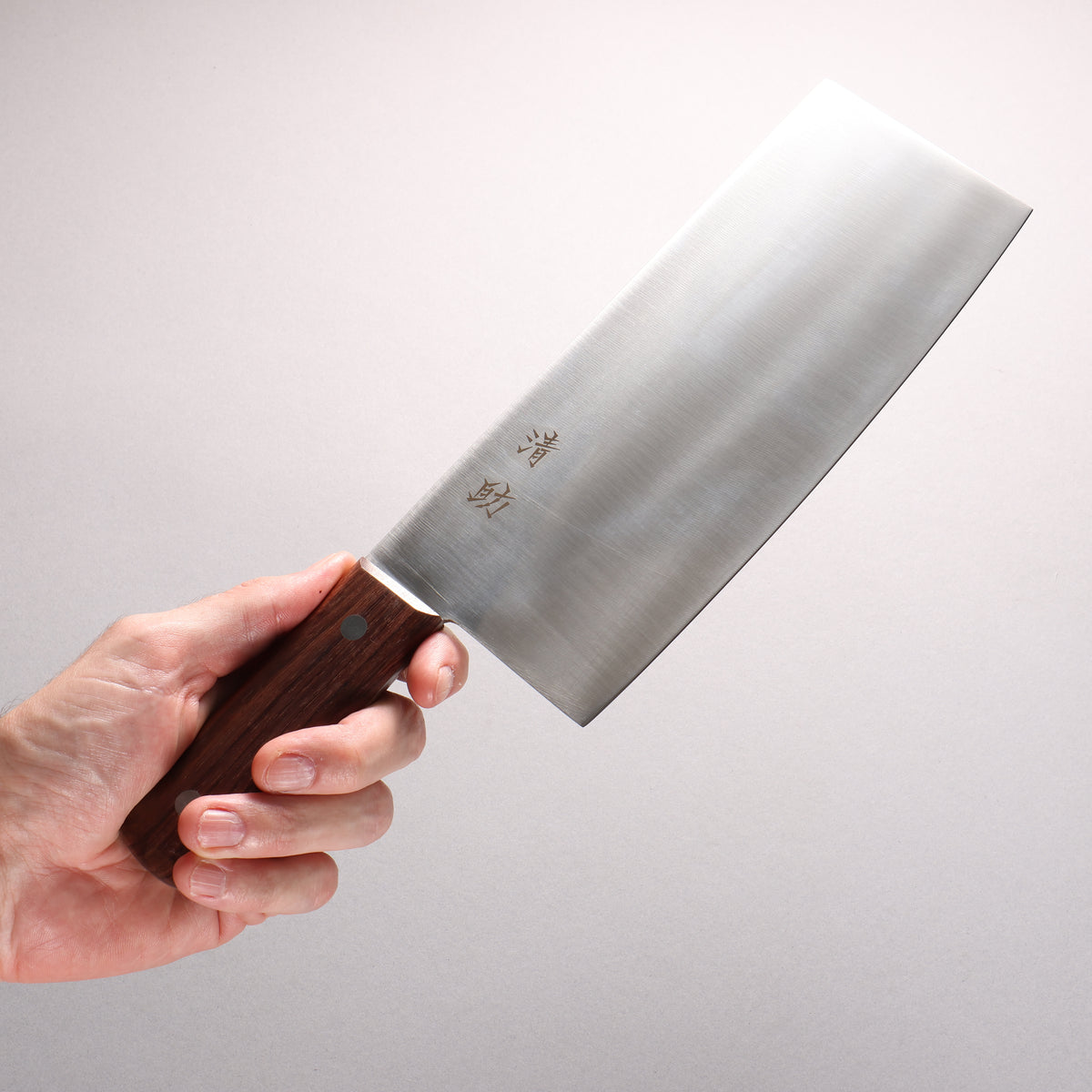 Seisuke Molybdenum Chinese Cleaver 220mm Brown Pakka wood Handle