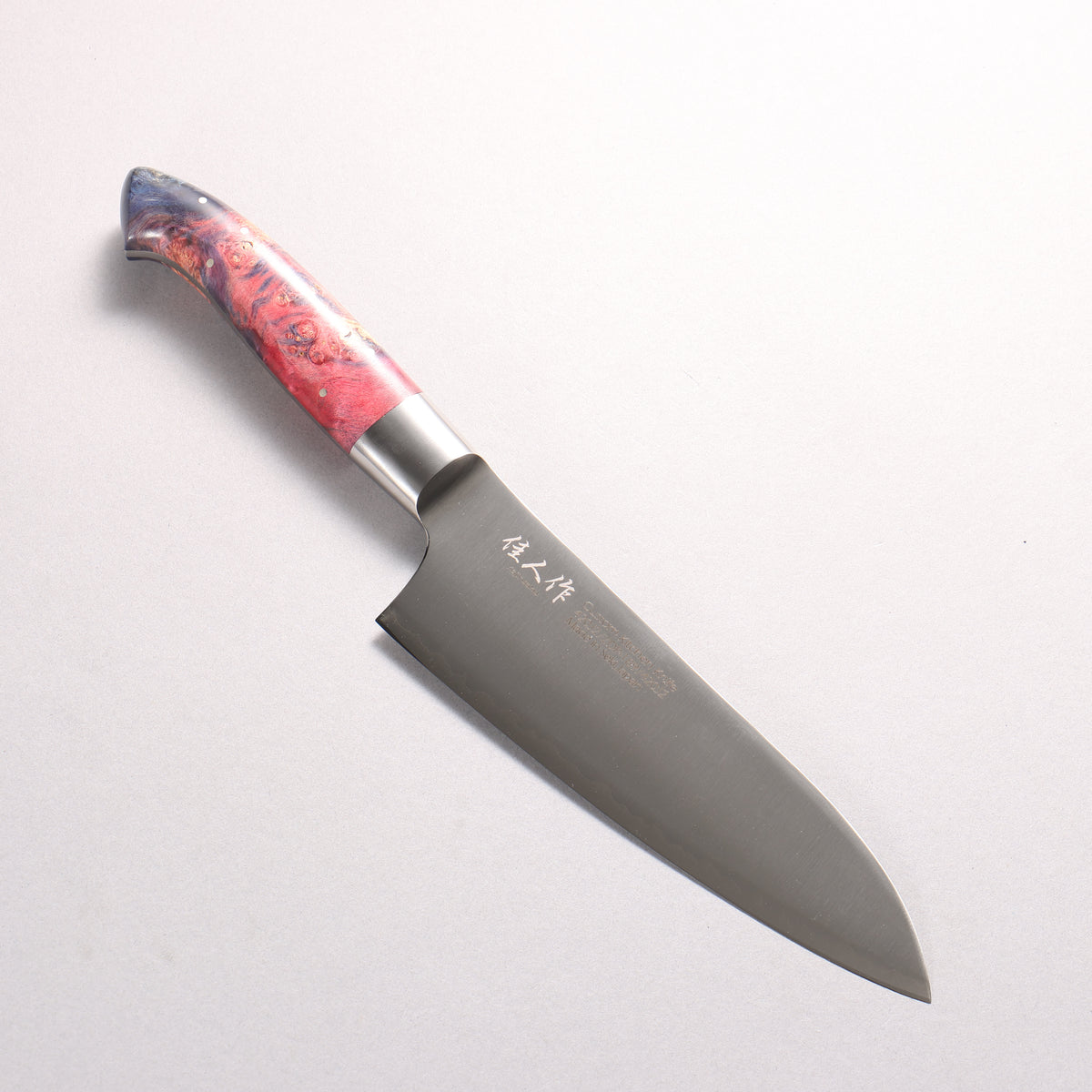 Kajin ZDP189 3 Layer Santoku 165mm Stabilized wood Handle