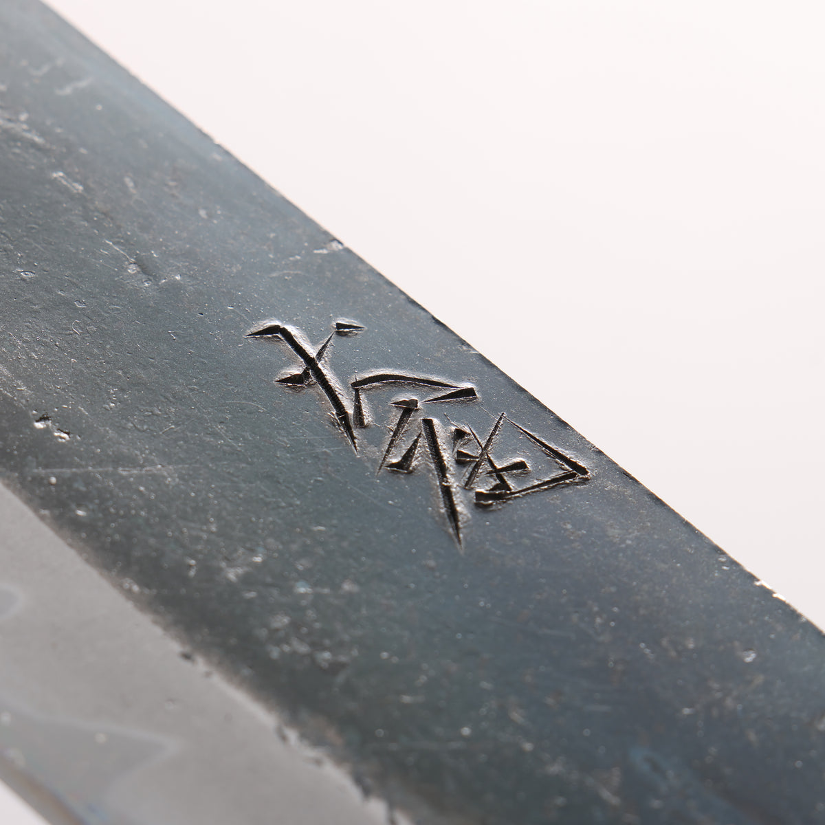 Yuma Oba Blue Steel No.2 Black Finished Nakiri 120mm Cat Shaped Ceramic Handle - Japanny - Best Japanese Knife