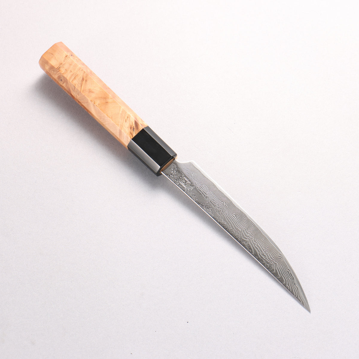 Enkyu SG2 Damascus Migaki Finished Kiritsuke Petty-Utility 135mm Chinese Quince Handle - Japanny - Best Japanese Knife