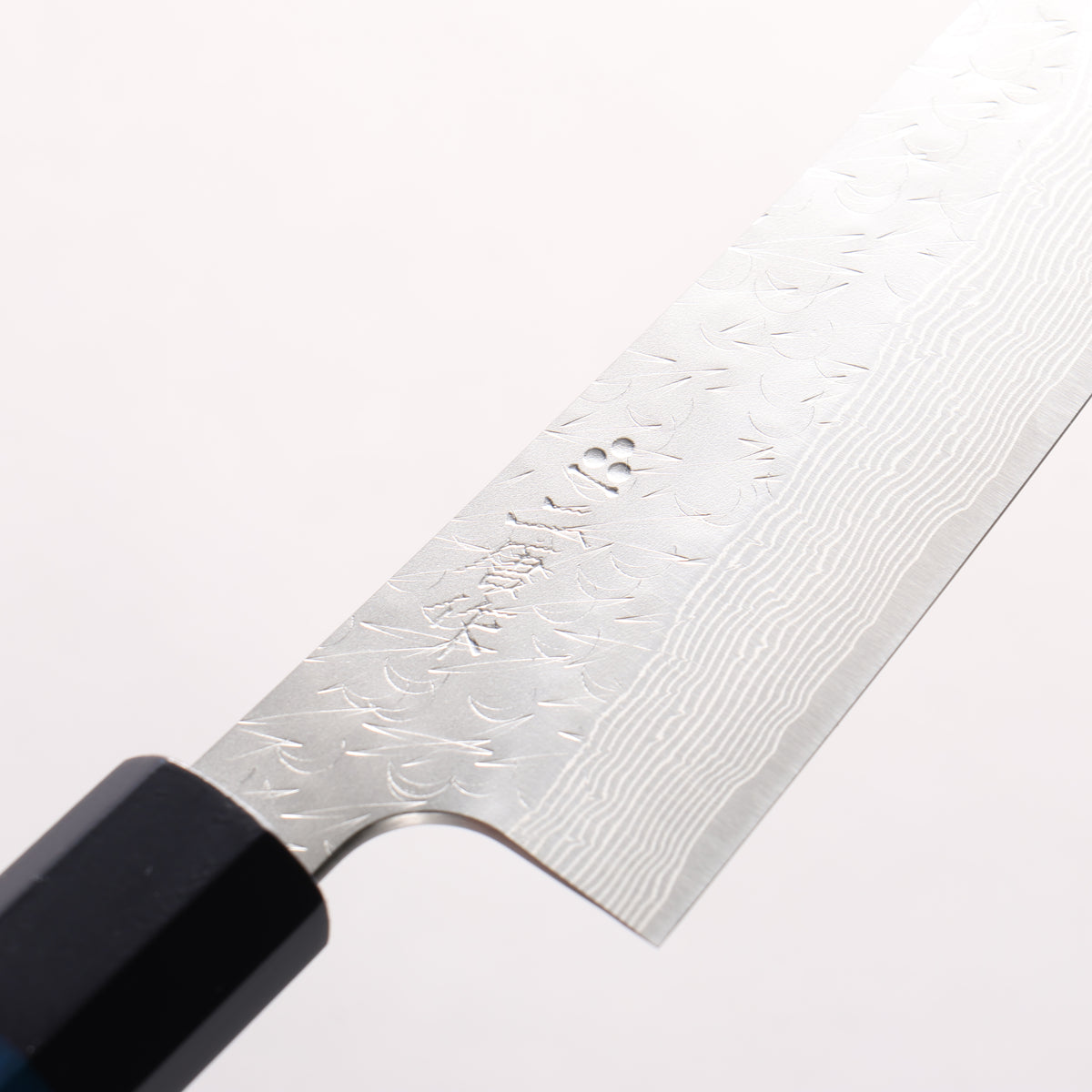 Nigara SPG STRIX Hammered Damascus Petty-Utility 150mm Indigo dyed Handle