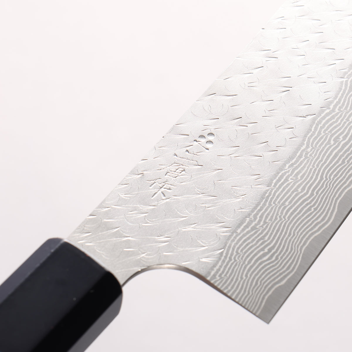 Nigara SPG STRIX Hammered Damascus Bunka 180mm Indigo dyed Handle