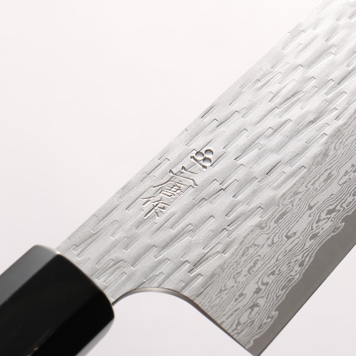 Nigara VG-XEOS Hammered Damascus Gyuto 225mm Ebony Wood (ferrule: Black Water Buffalo Horn) Handle