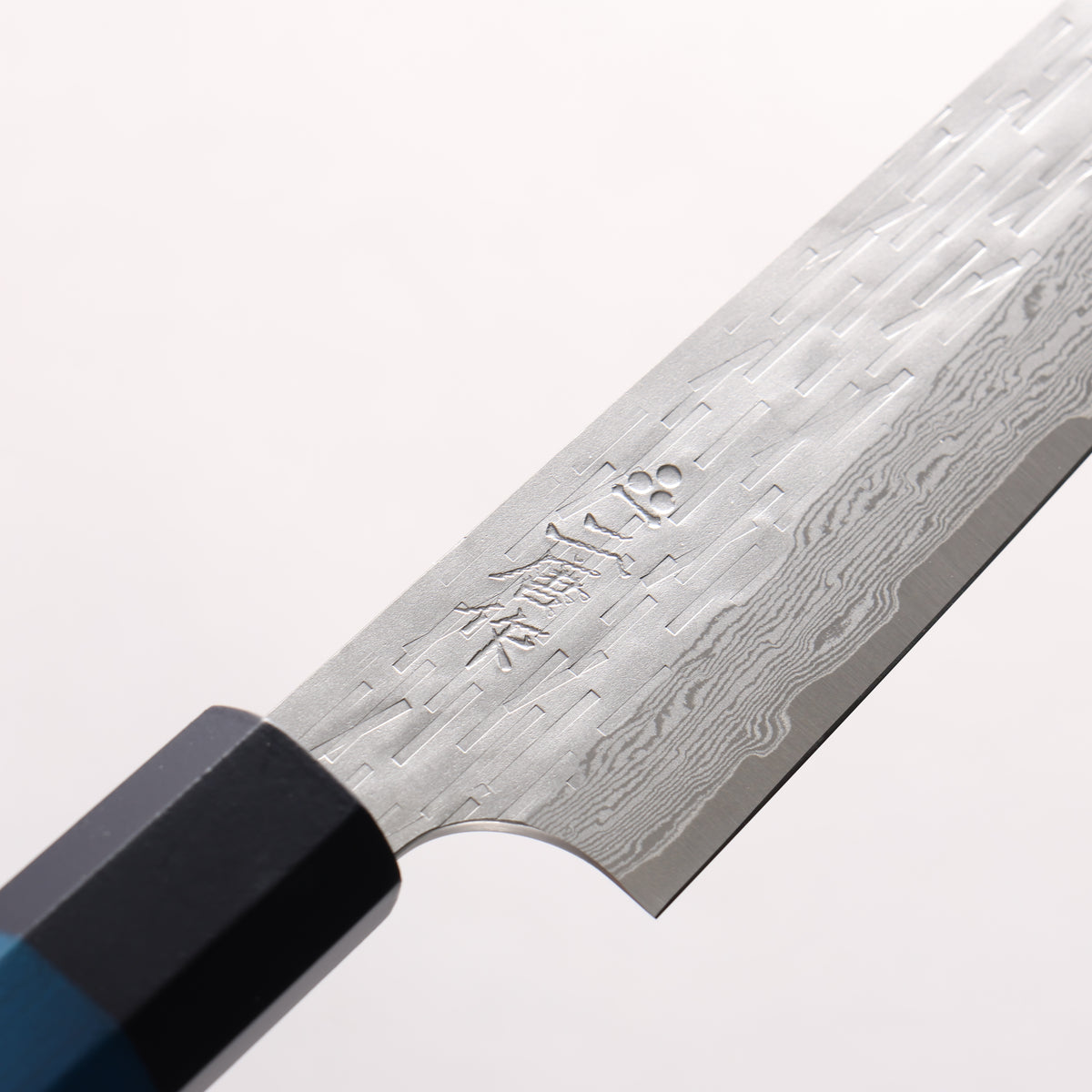 Nigara VG-XEOS Hammered Damascus Petty-Utility 160mm Indigo dyed Handle