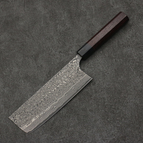 Masakage Kumo VG10 Damascus Nakiri  165mm Rosewood Handle - Japanny - Best Japanese Knife