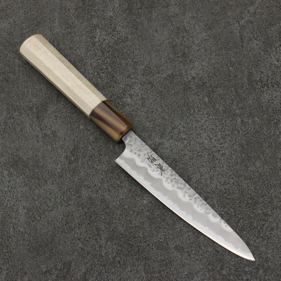 Seisuke Kumo White Steel No.1 Hammered Petty-Utility  135mm Magnolia Handle - Japanny - Best Japanese Knife